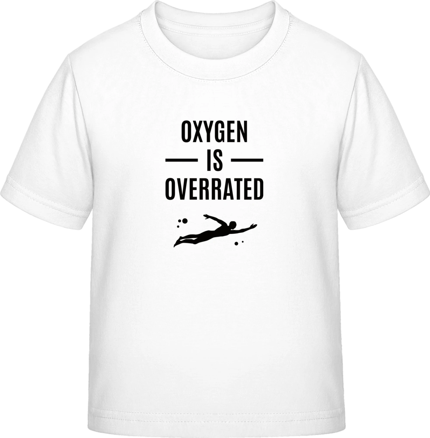 Oxygen Is Overrated Swimming - White Exact 190 Kids - Front