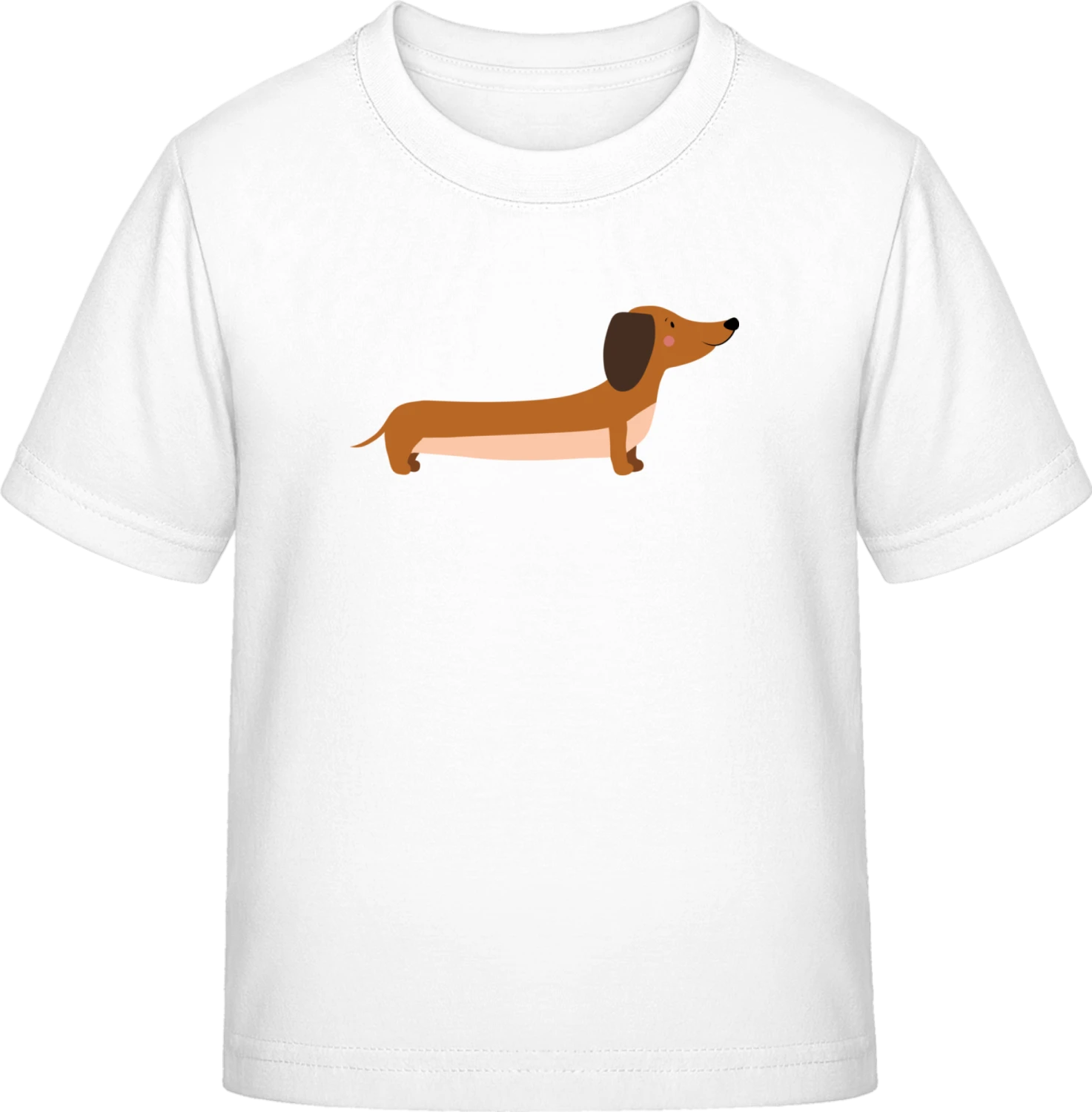 Cute Dachshund - White Exact 190 Kids - Front