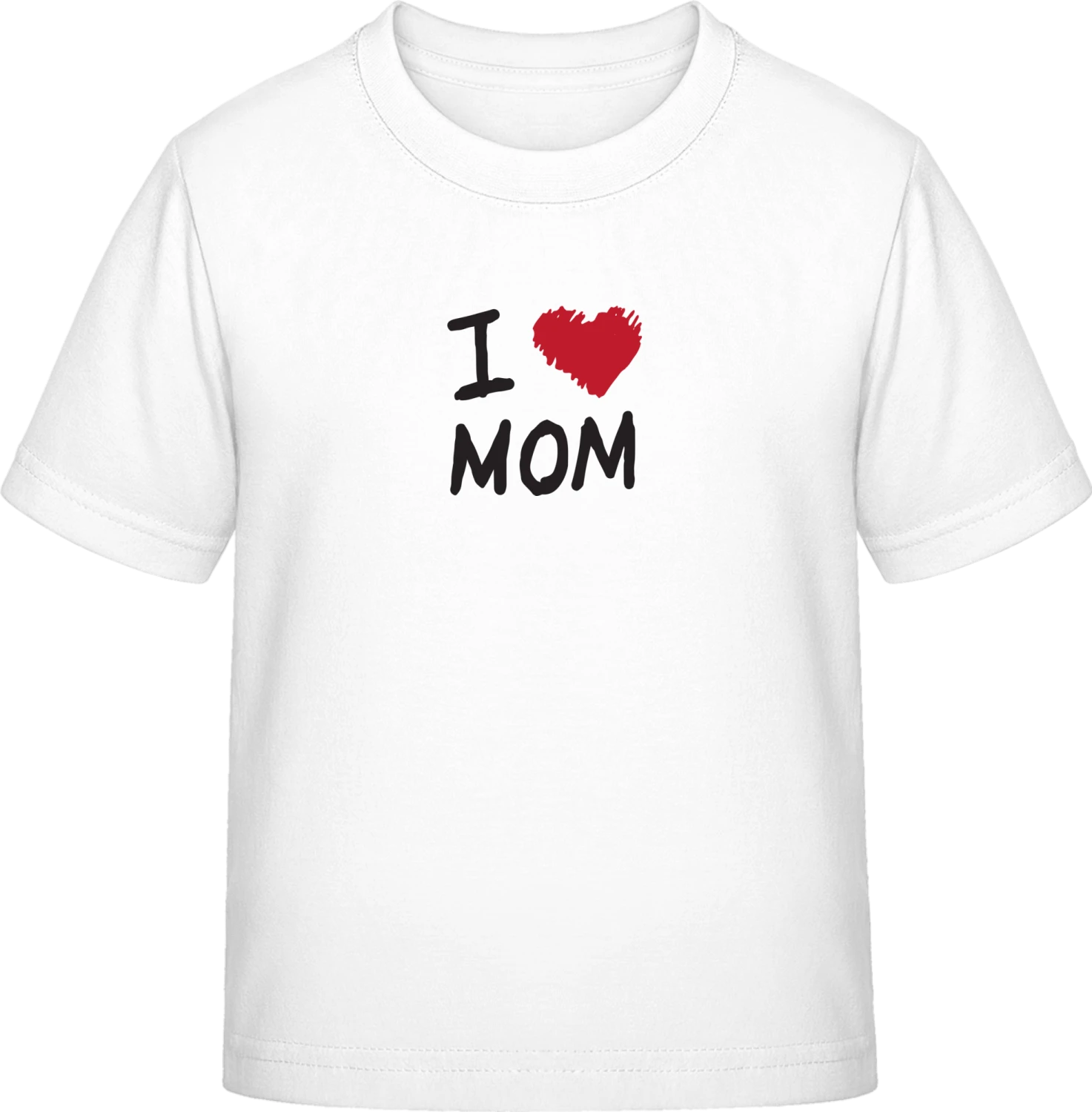 I Heart Mom - White Exact 190 Kids - Front