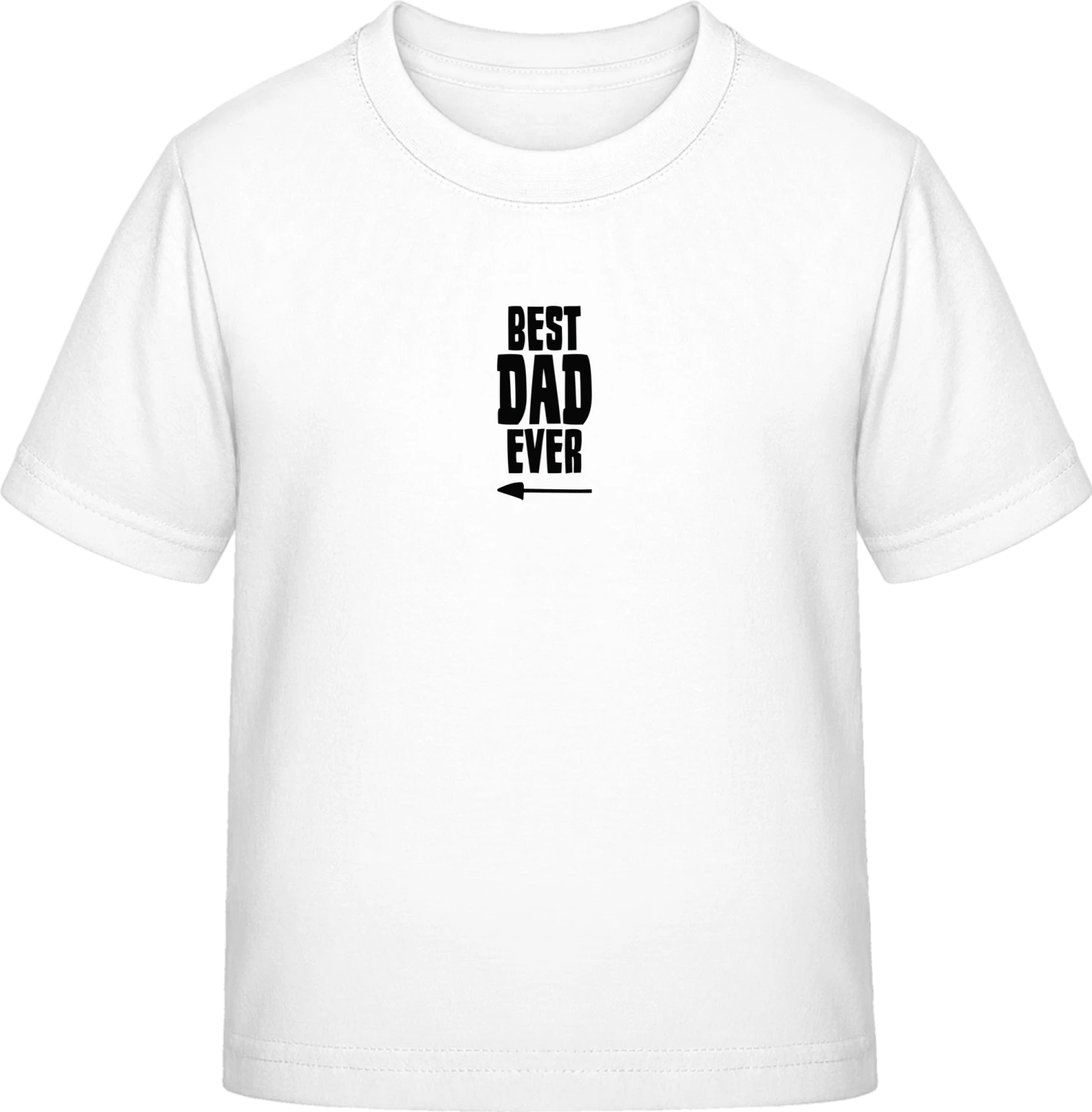 Best Dad Ever Arrow - White Exact 190 Kids - Front