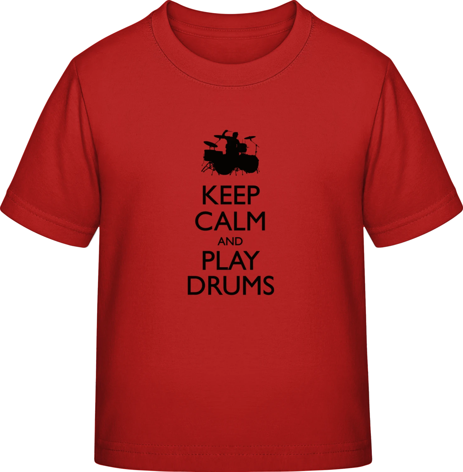 Keep Calm And Play Drums - Red Exact 190 Kids - Front