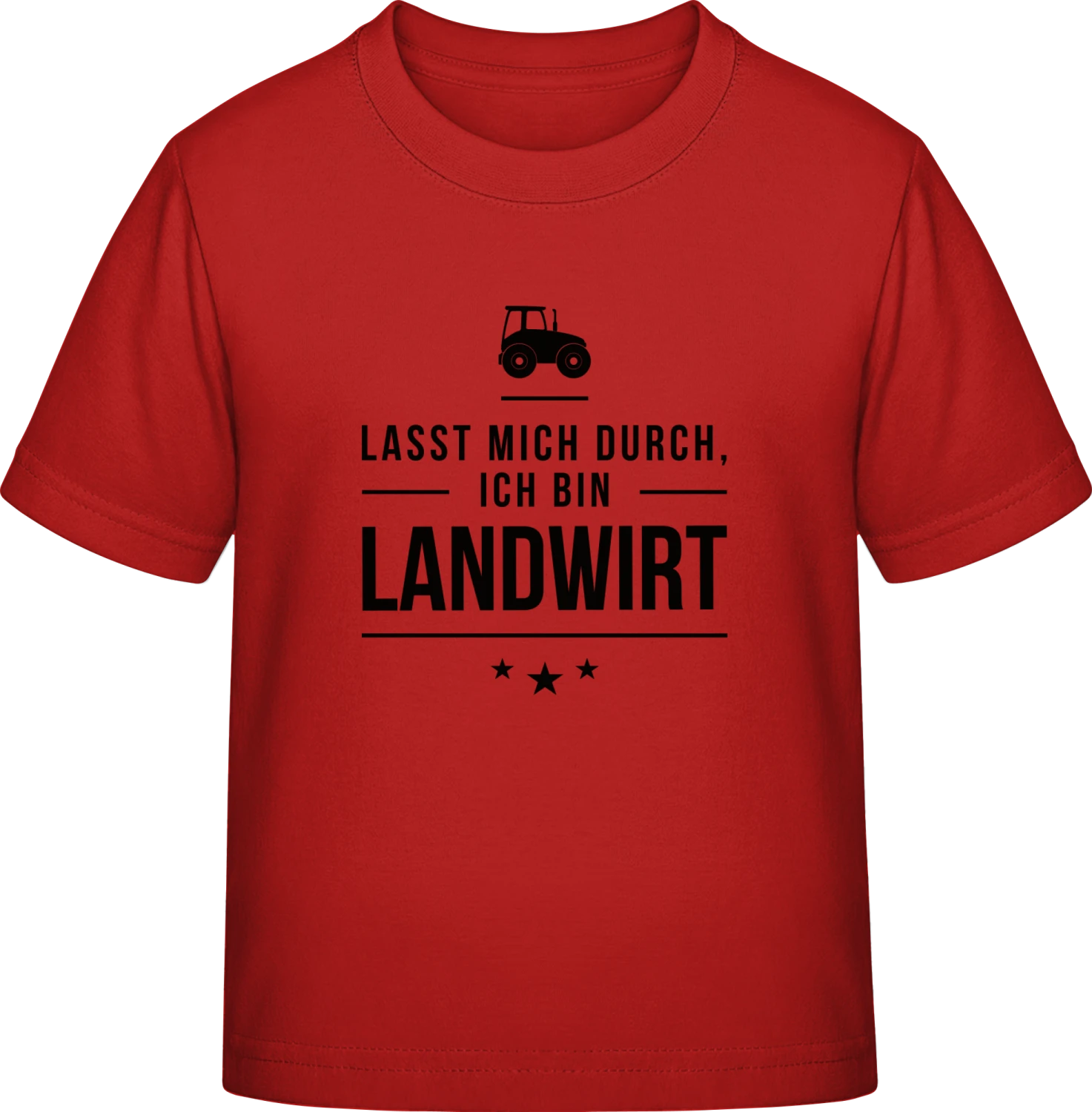 Lasst mich durch ich bin Landwirt - Red Exact 190 Kids - Front