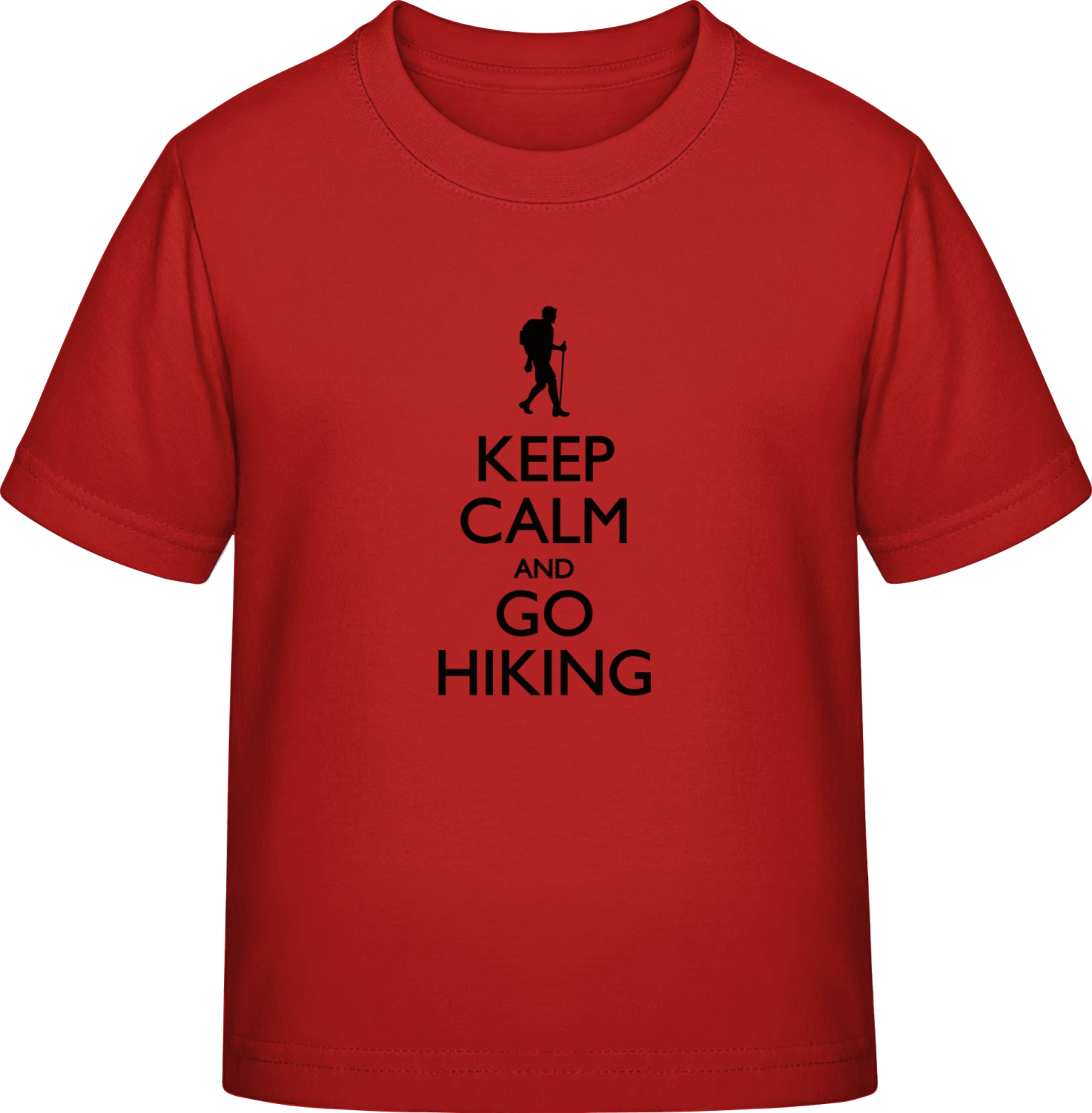 Keep Calm and go Hiking - Red Exact 190 Kids - Front