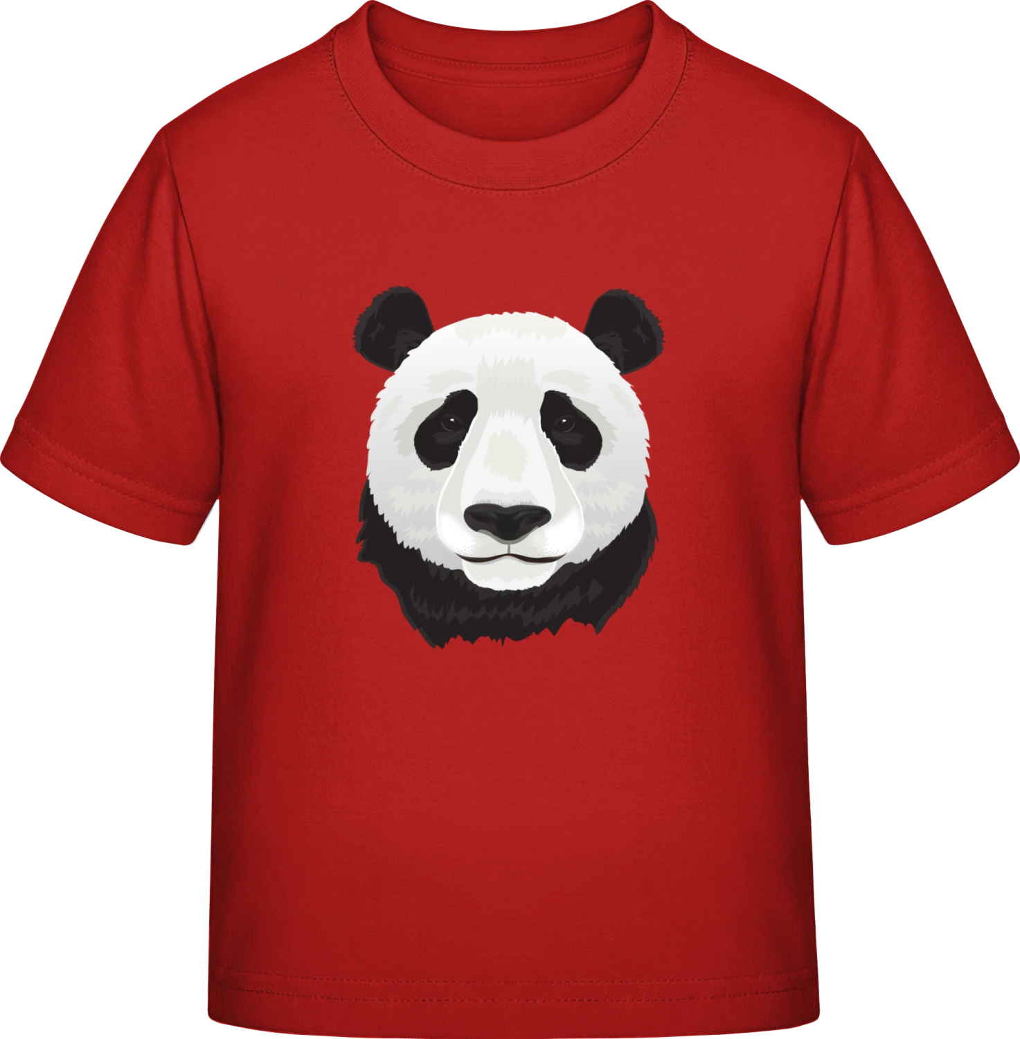 Panda Kopf Realistisch - Red Exact 190 Kids - Front