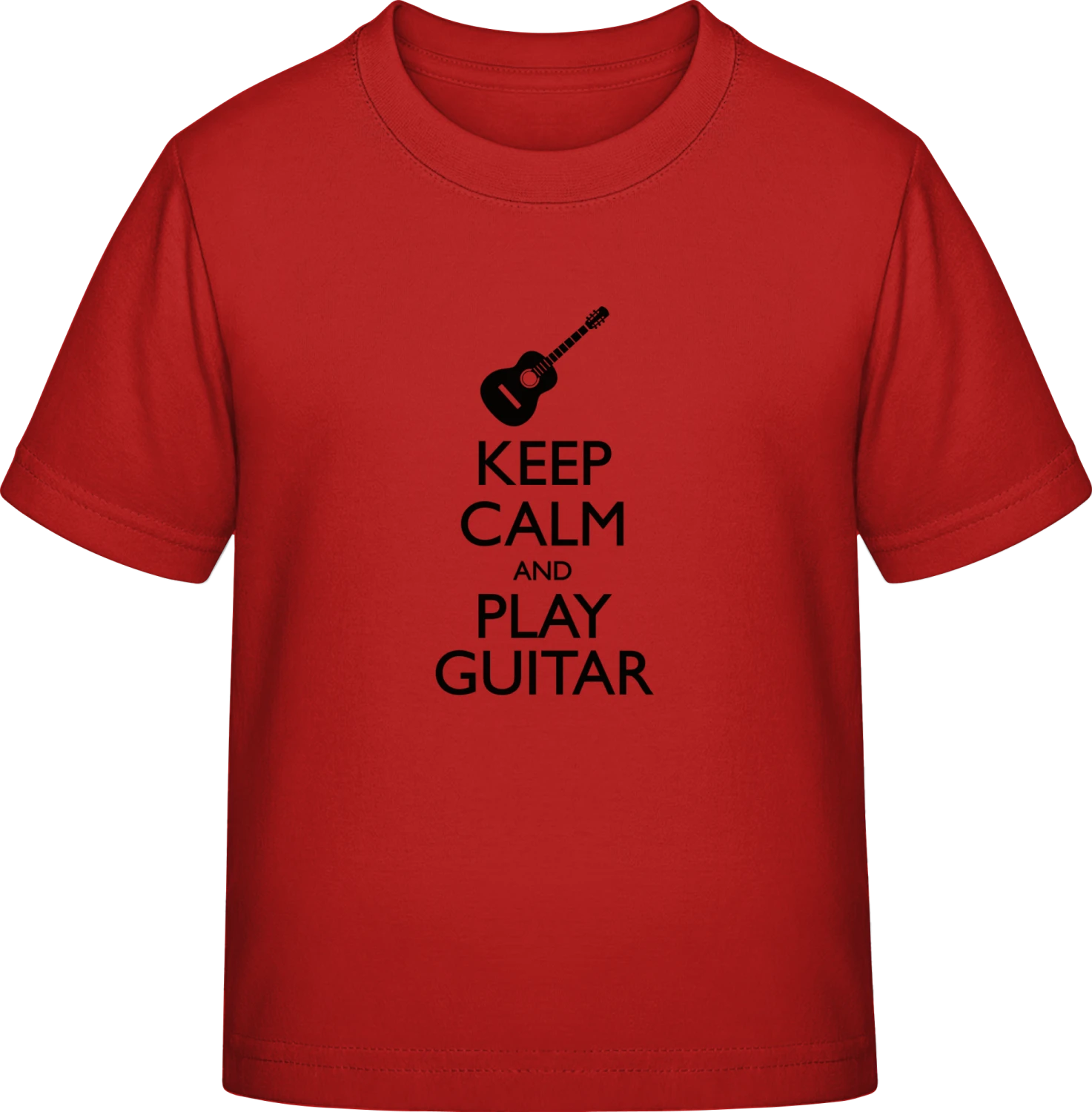 Keep Calm And Play Guitar - Red Exact 190 Kids - Front