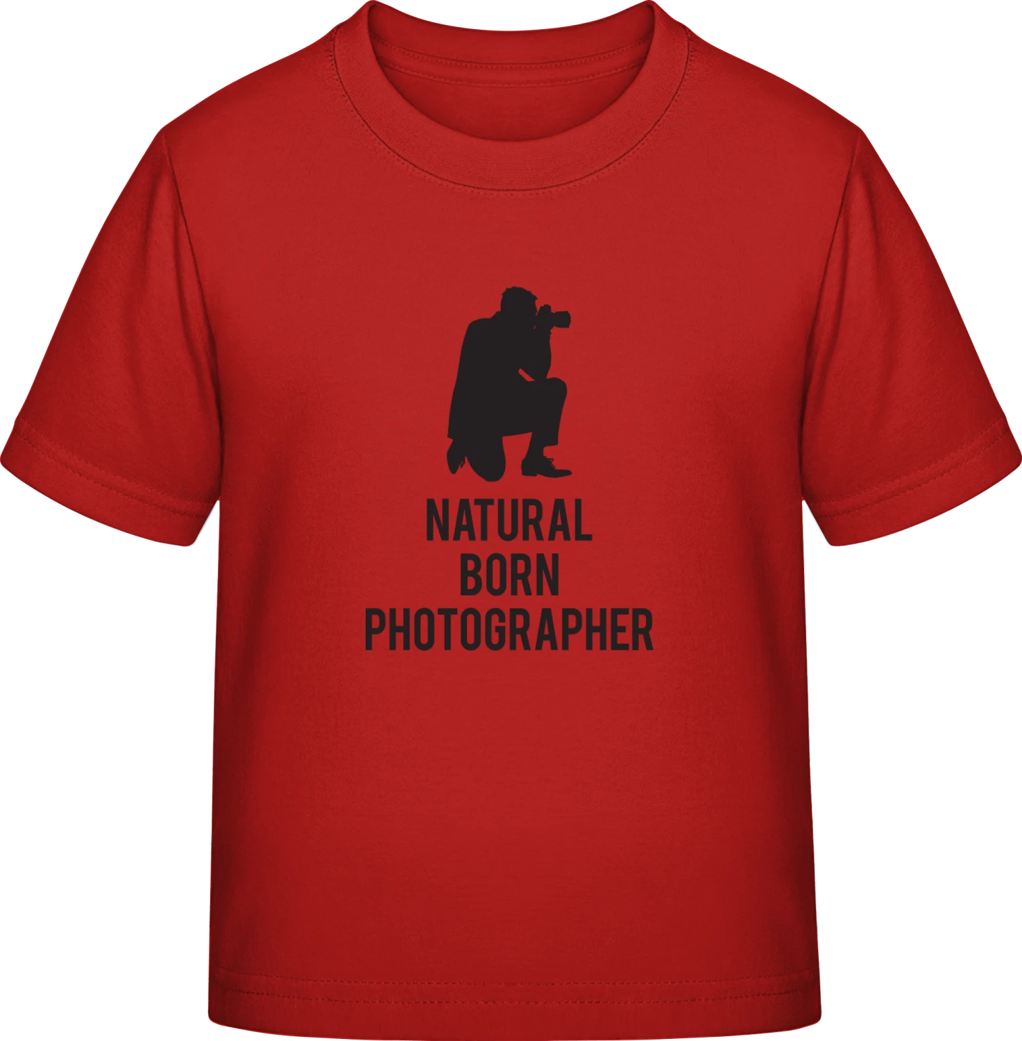 Natural Born Photographer - Red Exact 190 Kids - Front