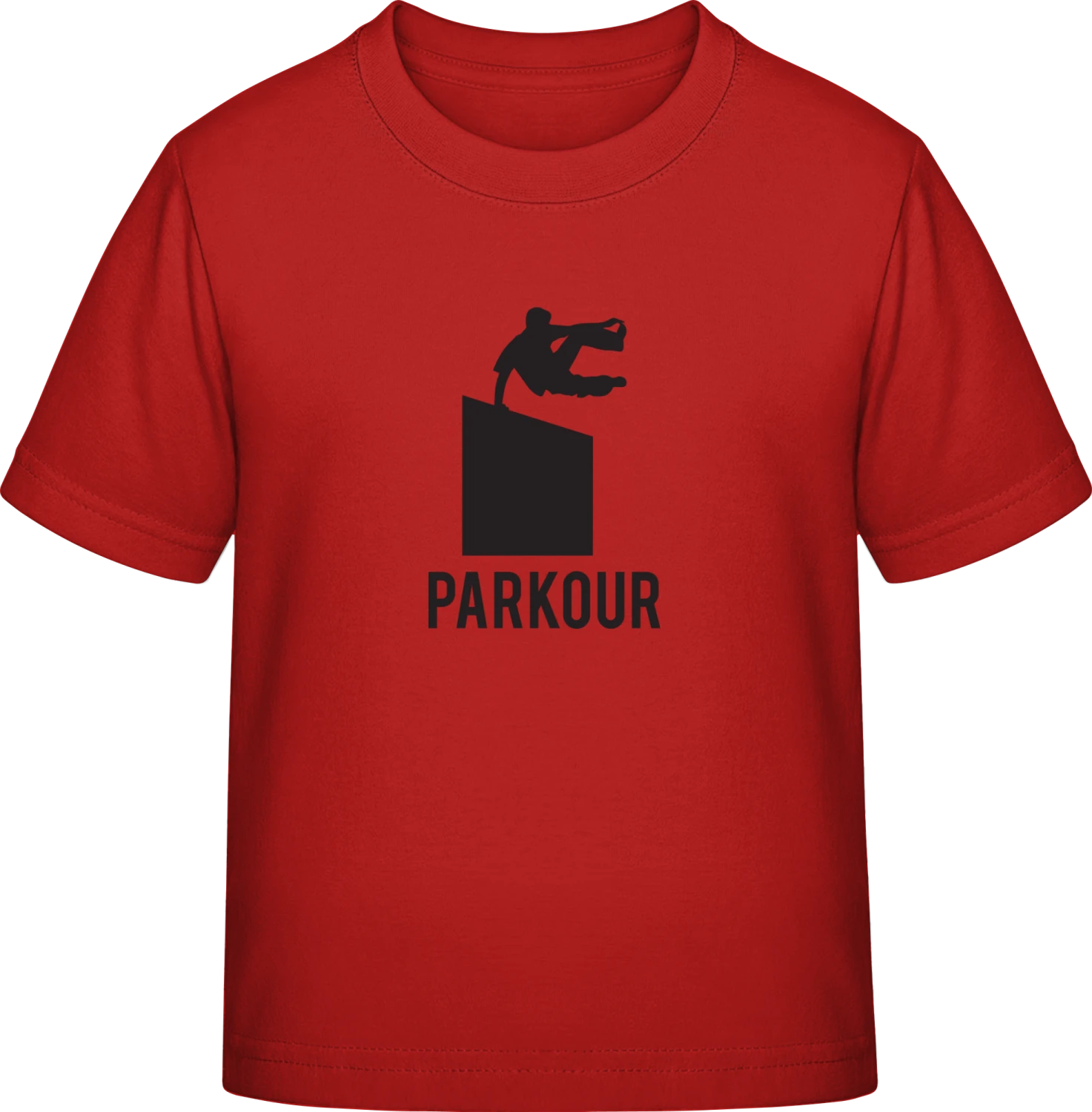 Parkour Silhouette - Red Exact 190 Kids - Front