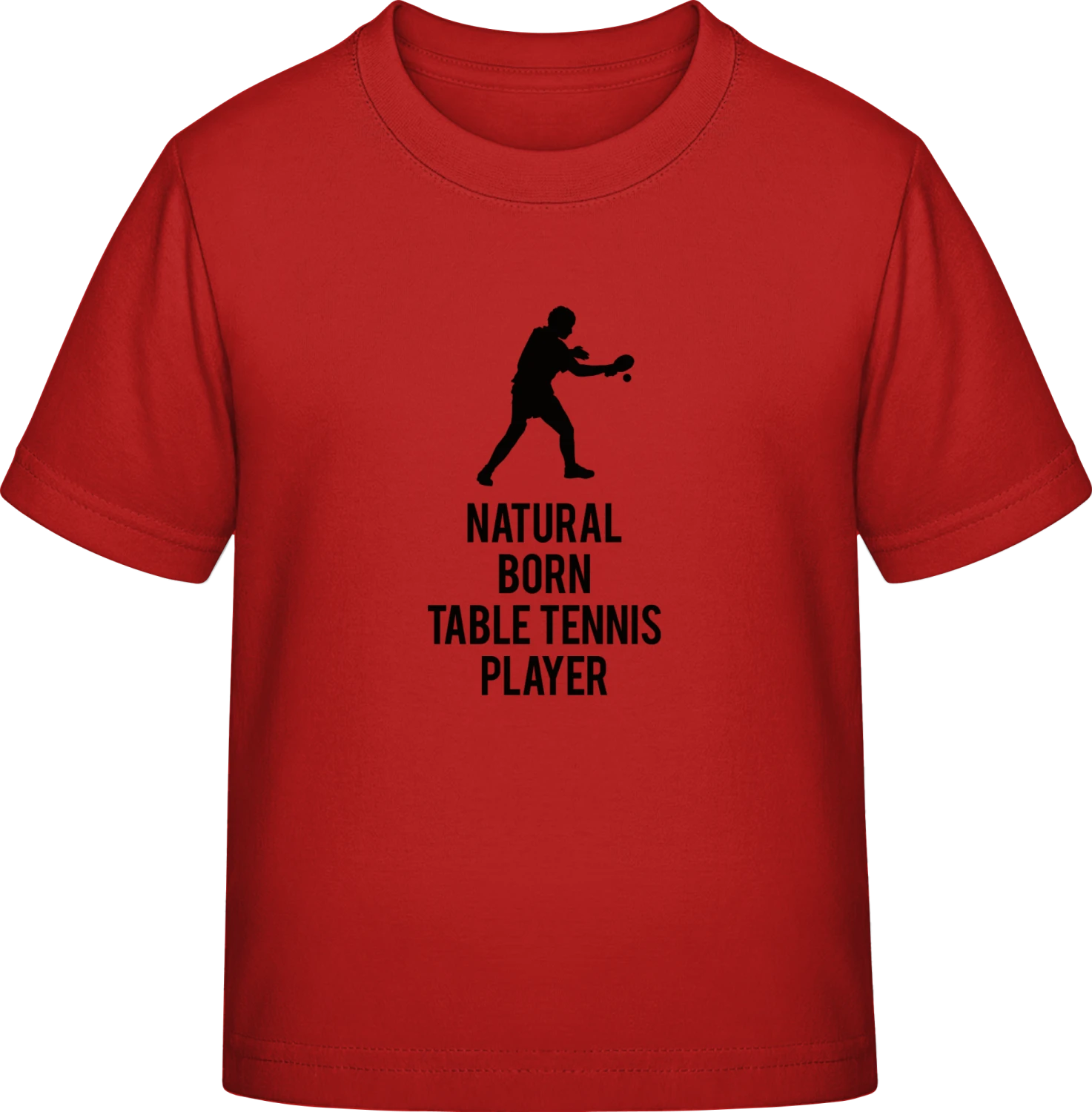 Natural Born Table Tennis Player - Red Exact 190 Kids - Front