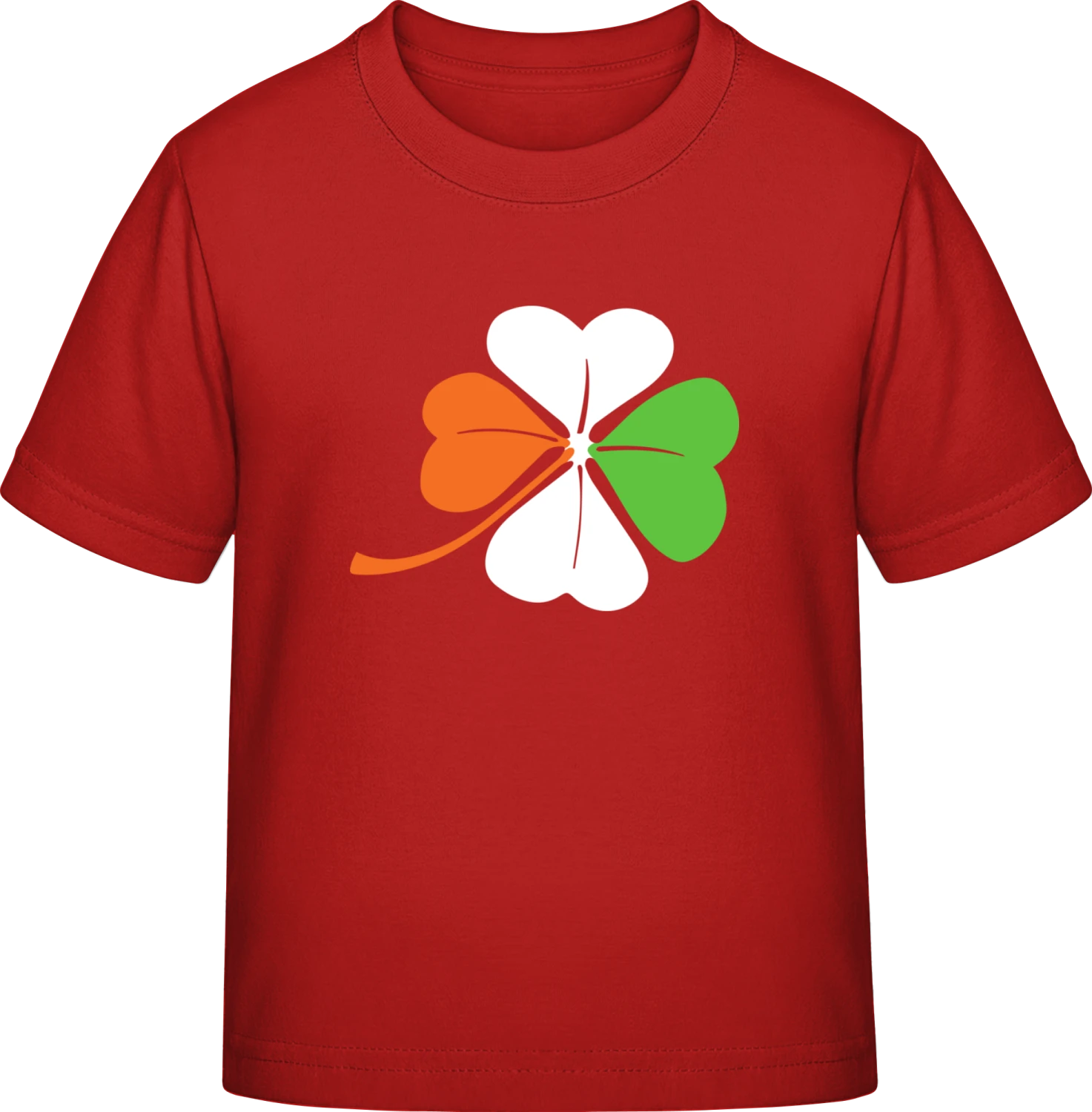 Irish Cloverleaf - Red Exact 190 Kids - Front