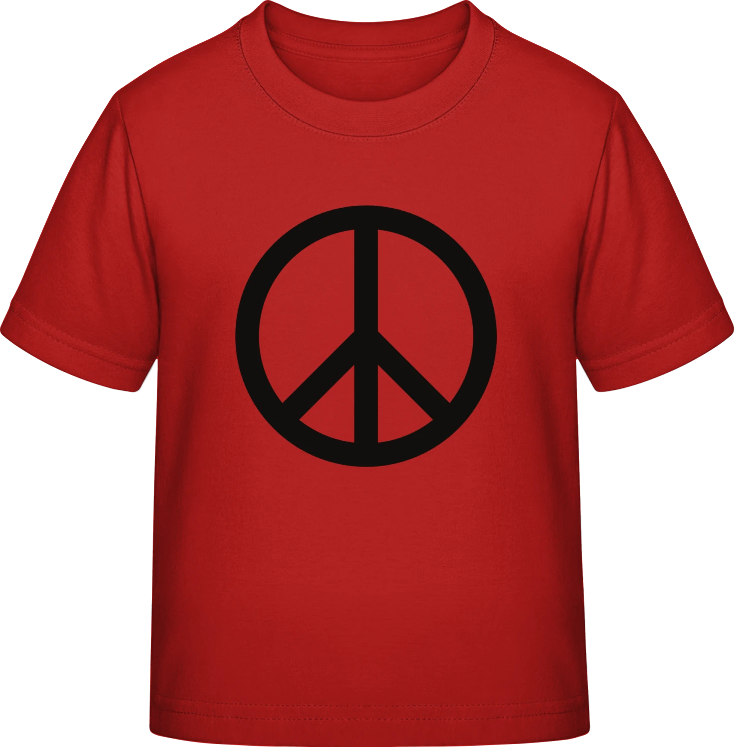 Peace Sign Logo - Red Exact 190 Kids - Front