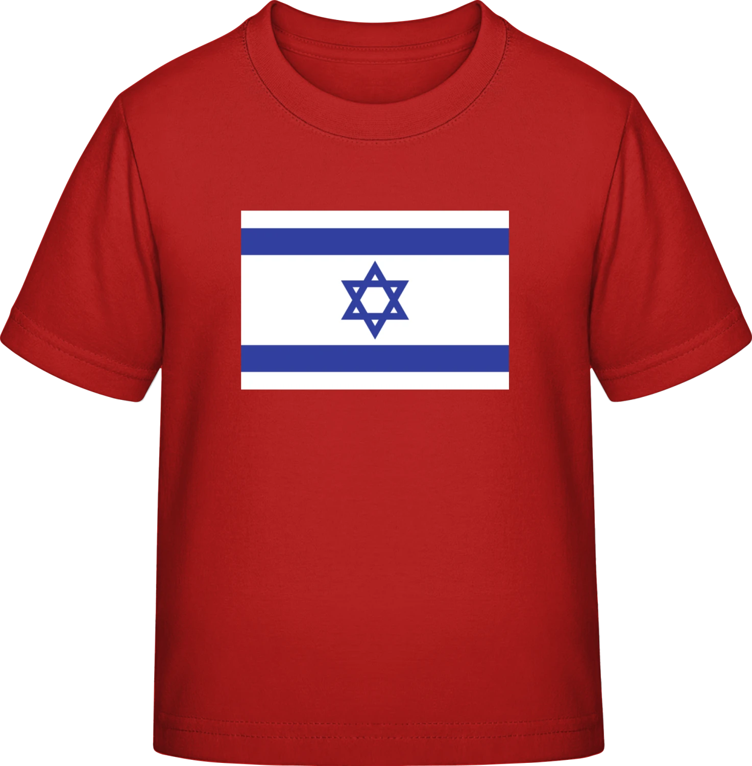 Israel Flag - Red Exact 190 Kids - Front