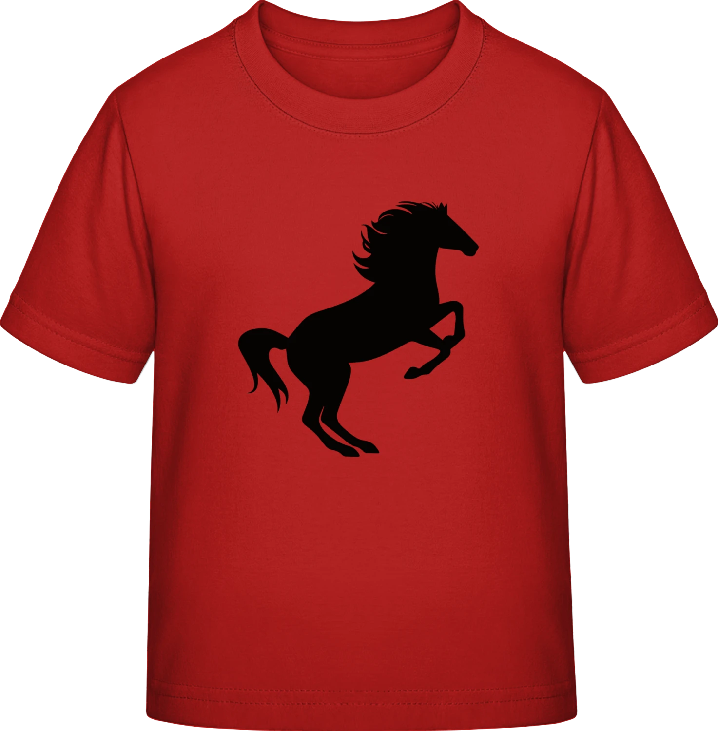 Horse Stallion Jumping - Red Exact 190 Kids - Front