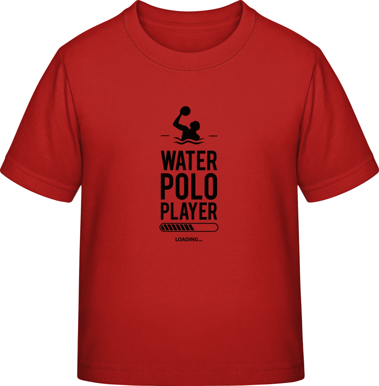 Water Polo Player Loading - Red Exact 190 Kids - Front