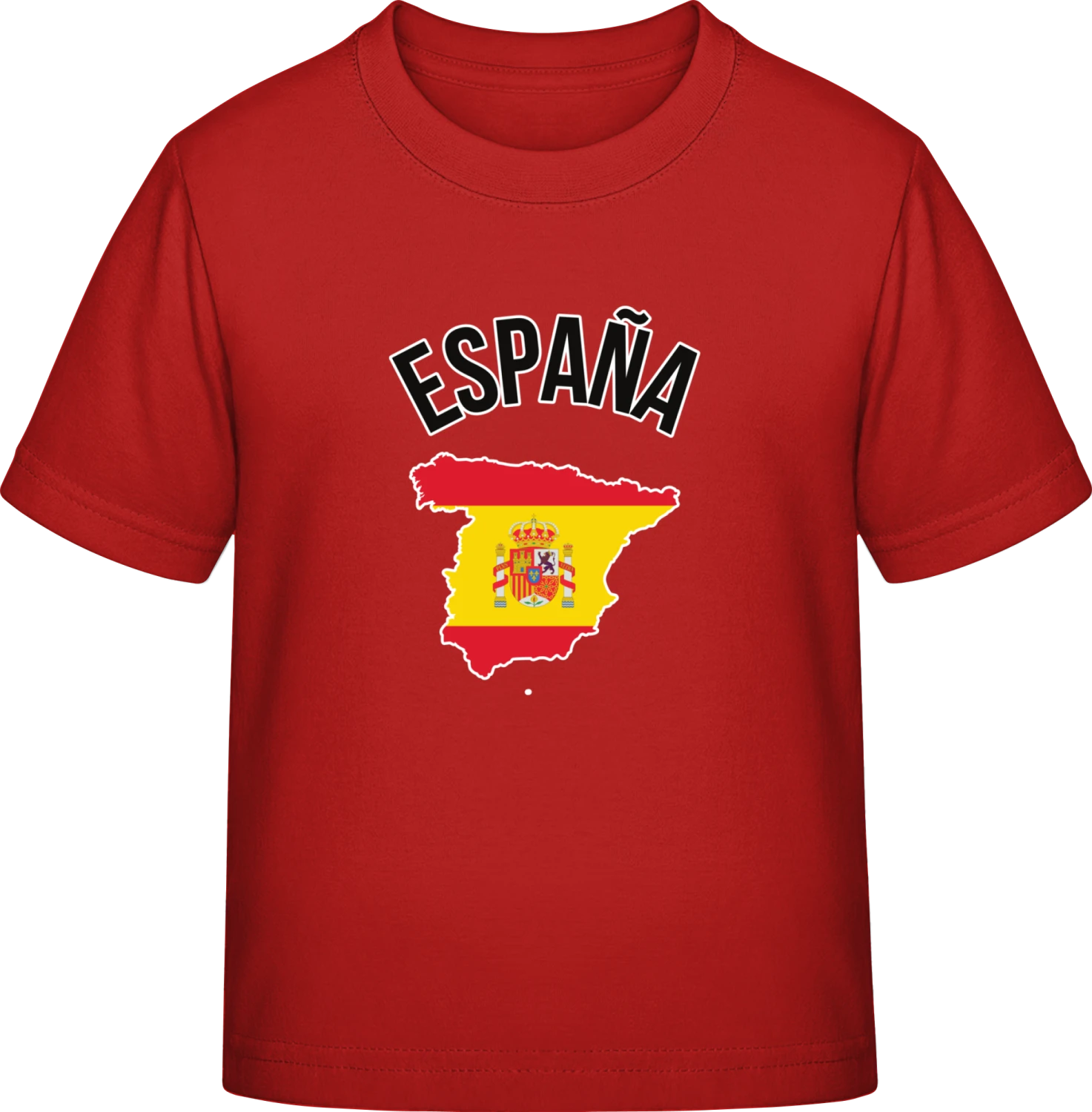 ESPANA Flag Fan - Red Exact 190 Kids - Front