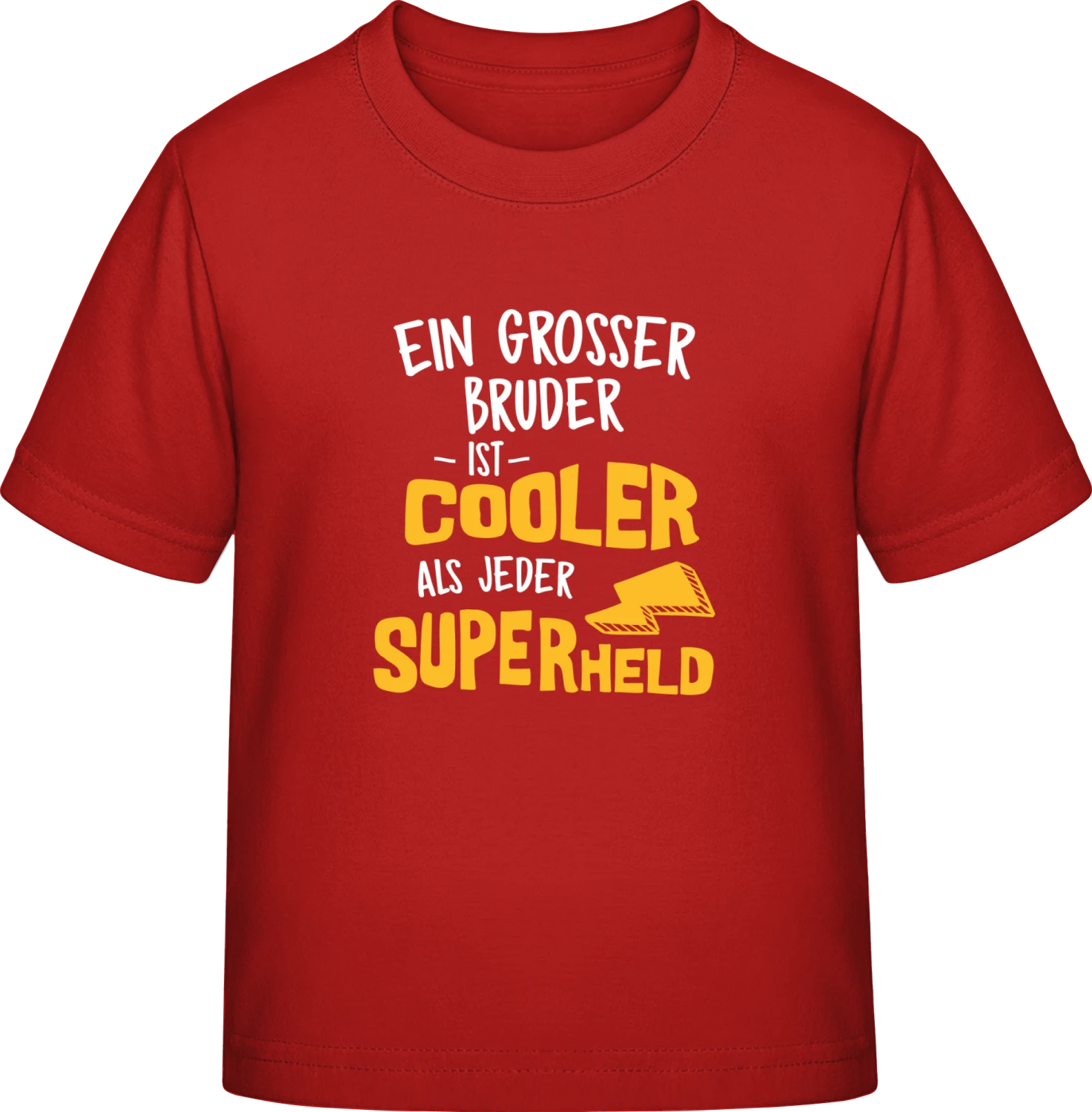 Ein grosser Bruder ist cooler als jeder Superheld - Red Exact 190 Kids - Front