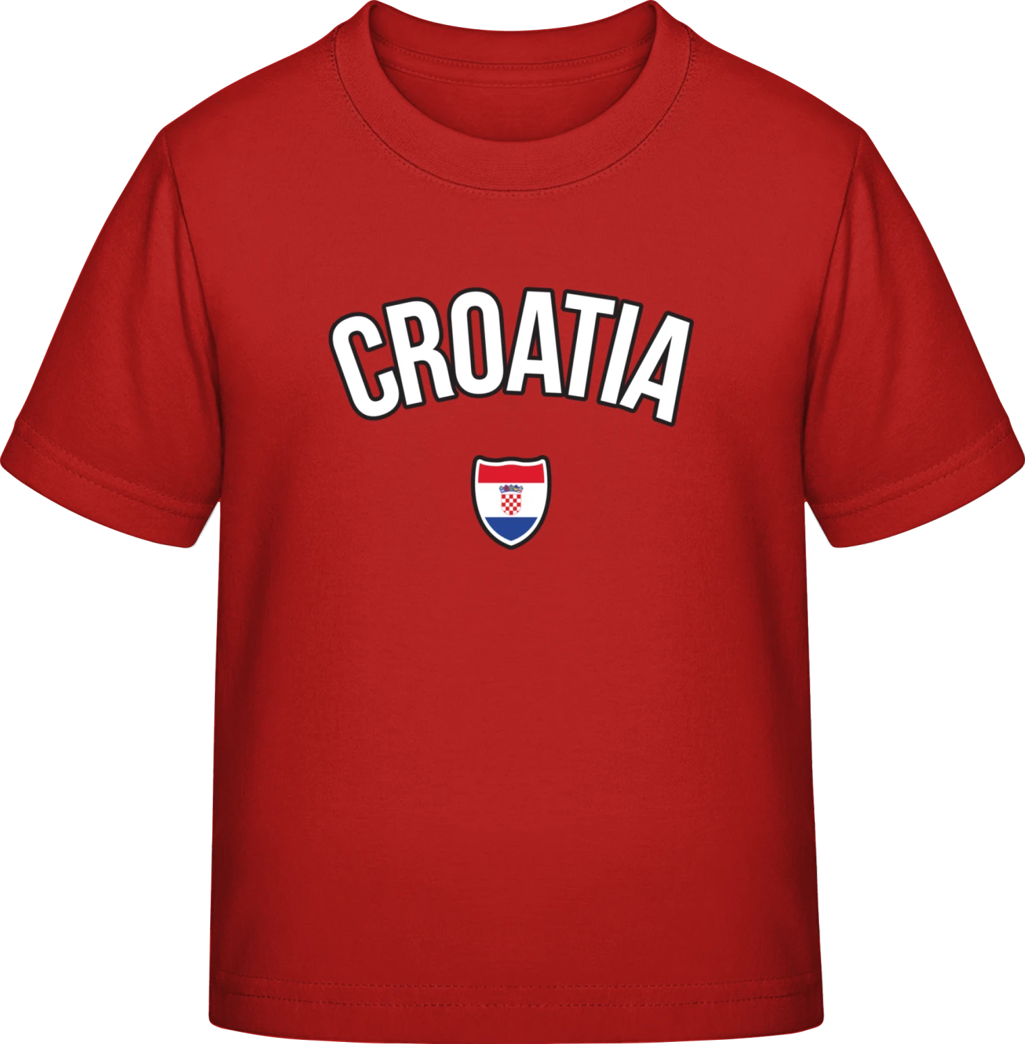 CROATIA Football Fan - Red Exact 190 Kids - Front