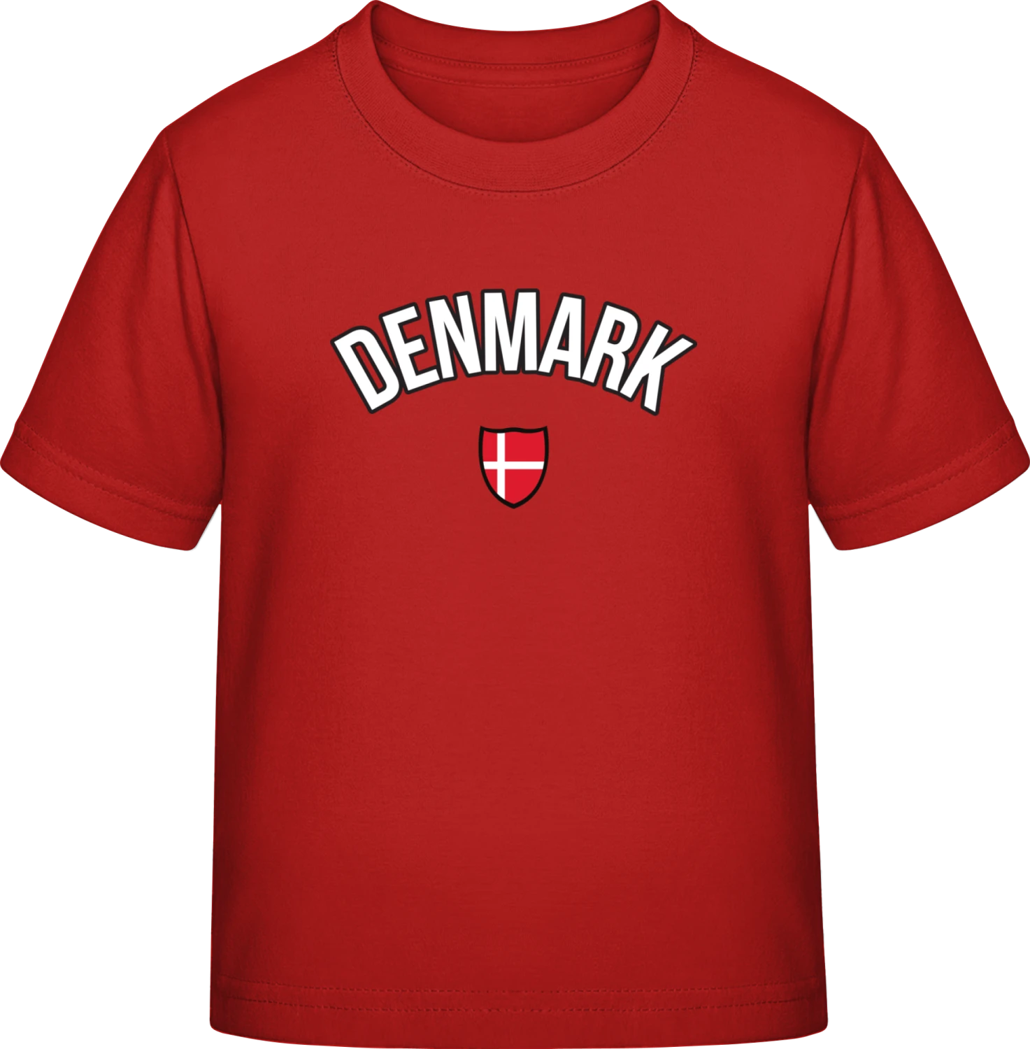 DENMARK Fan - Red Exact 190 Kids - Front