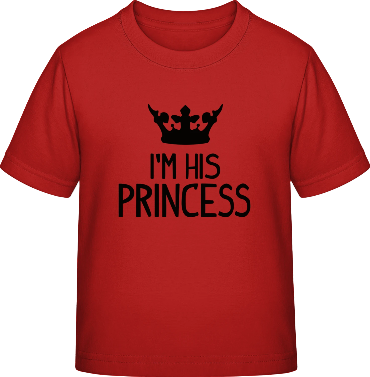 I'm His Princess - Red Exact 190 Kids - Front