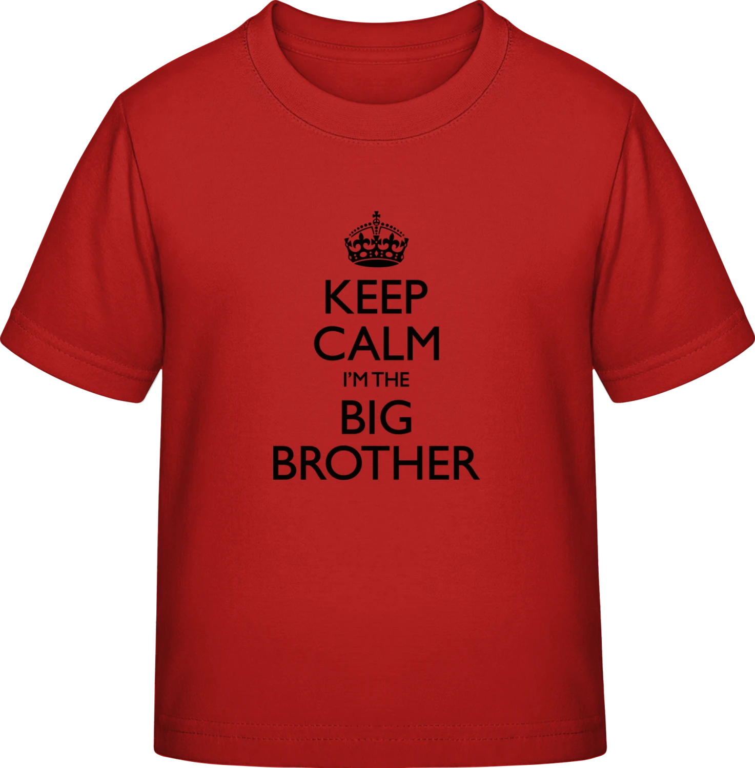 Keep Calm I'm The Big Brother - Red Exact 190 Kids - Front