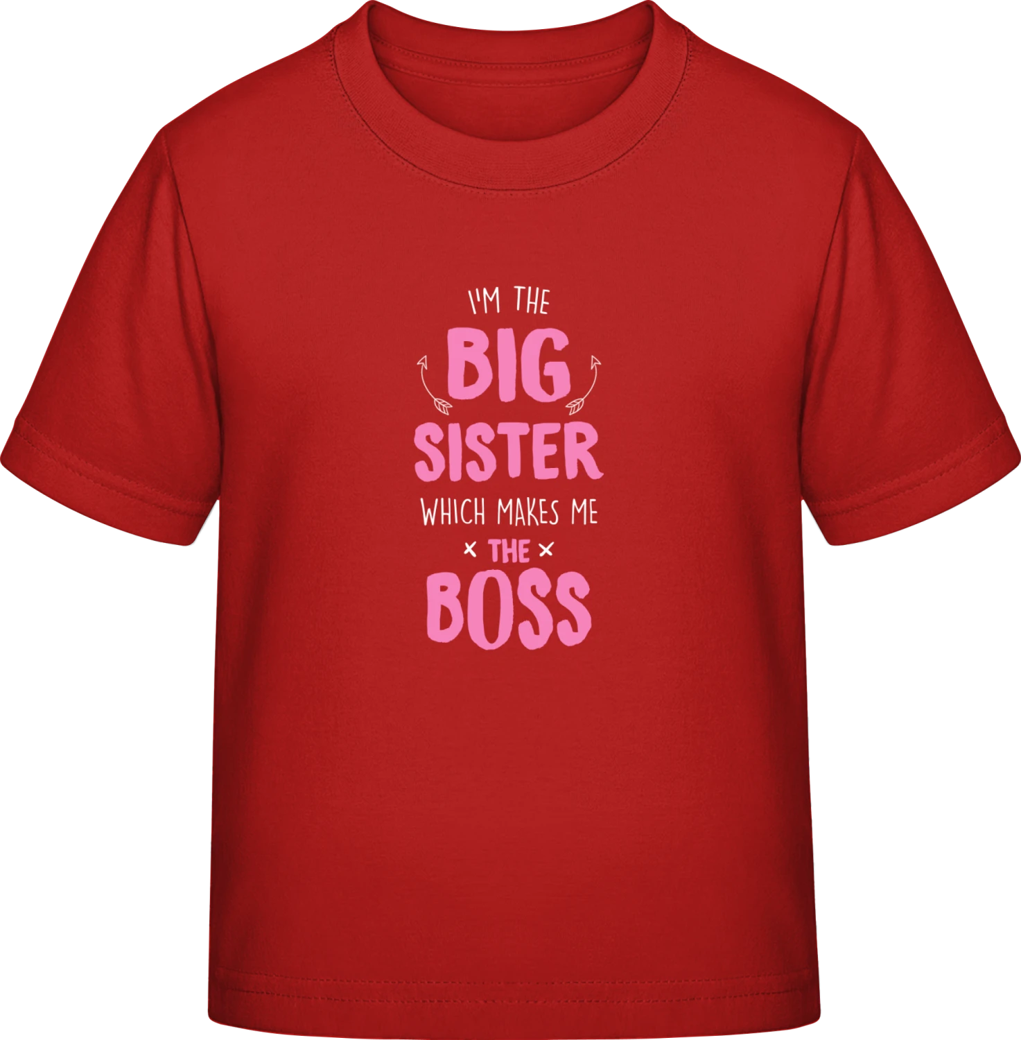 I'm The Big Sister BOSS - Red Exact 190 Kids - Front