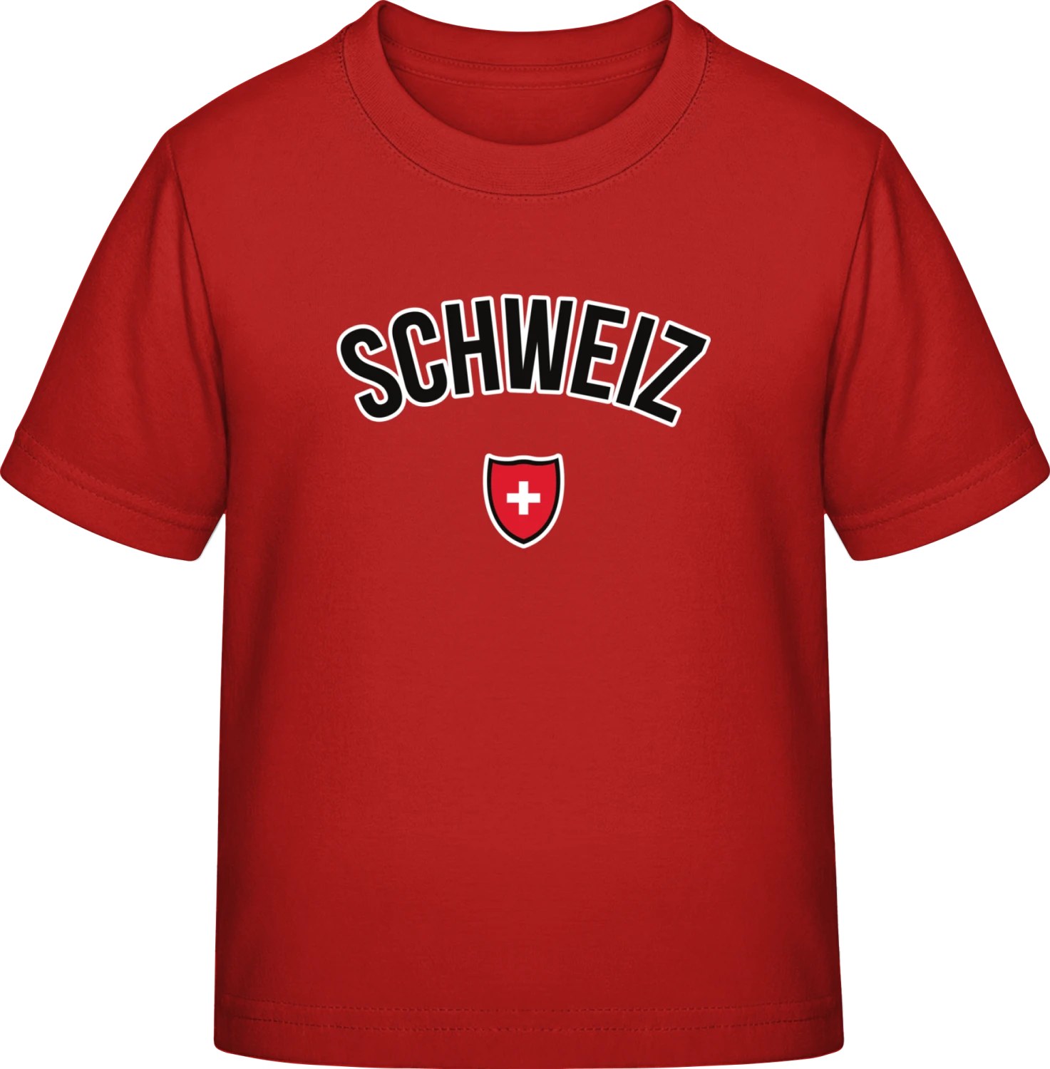 SCHWEIZ Flag Fan - Red Exact 190 Kids - Front