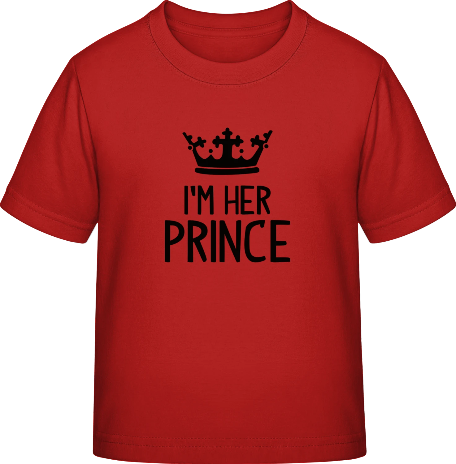 I'm Her Prince - Red Exact 190 Kids - Front