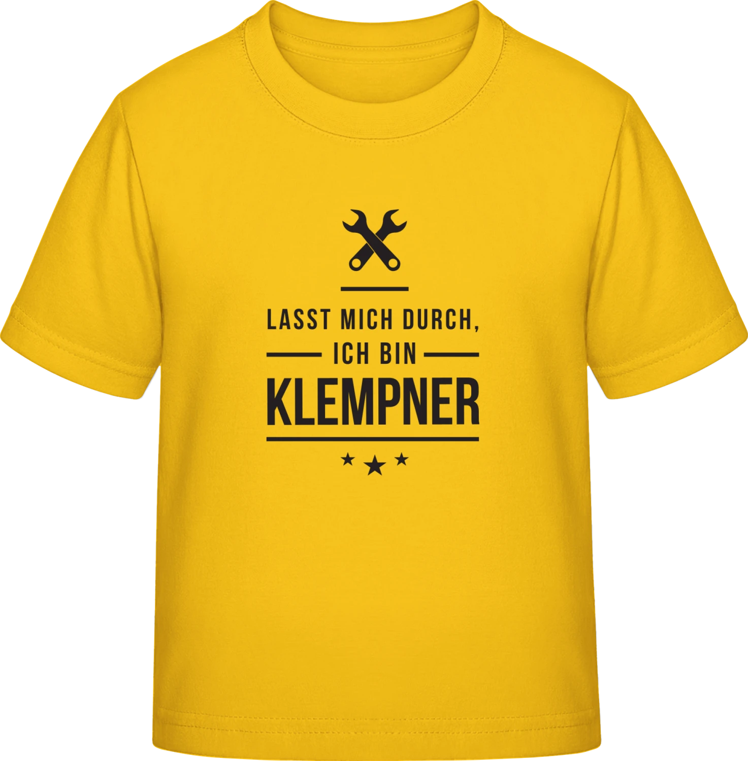 Lasst mich durch ich bin Klempner - Gold Exact 190 Kids - Front