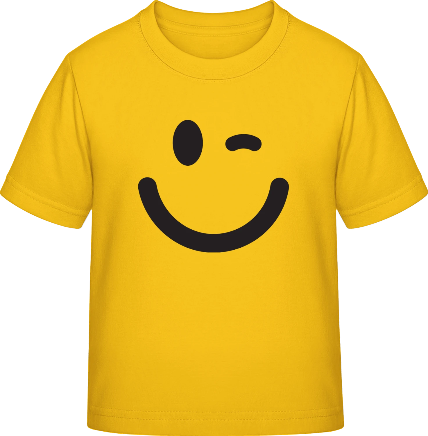 Winking Emoticon - Gold Exact 190 Kids - Front