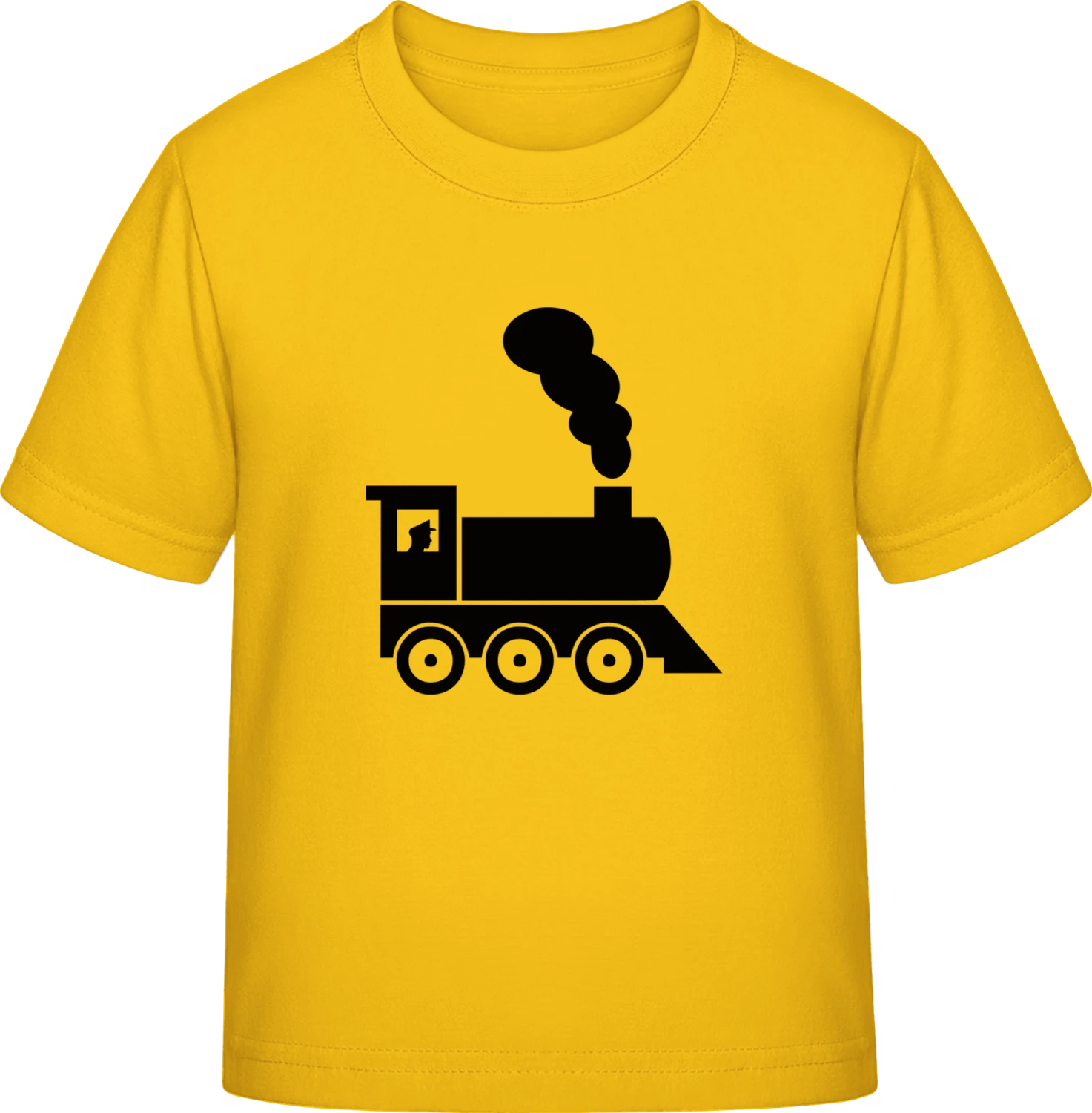 Locomotive Silhouette - Gold Exact 190 Kids - Front