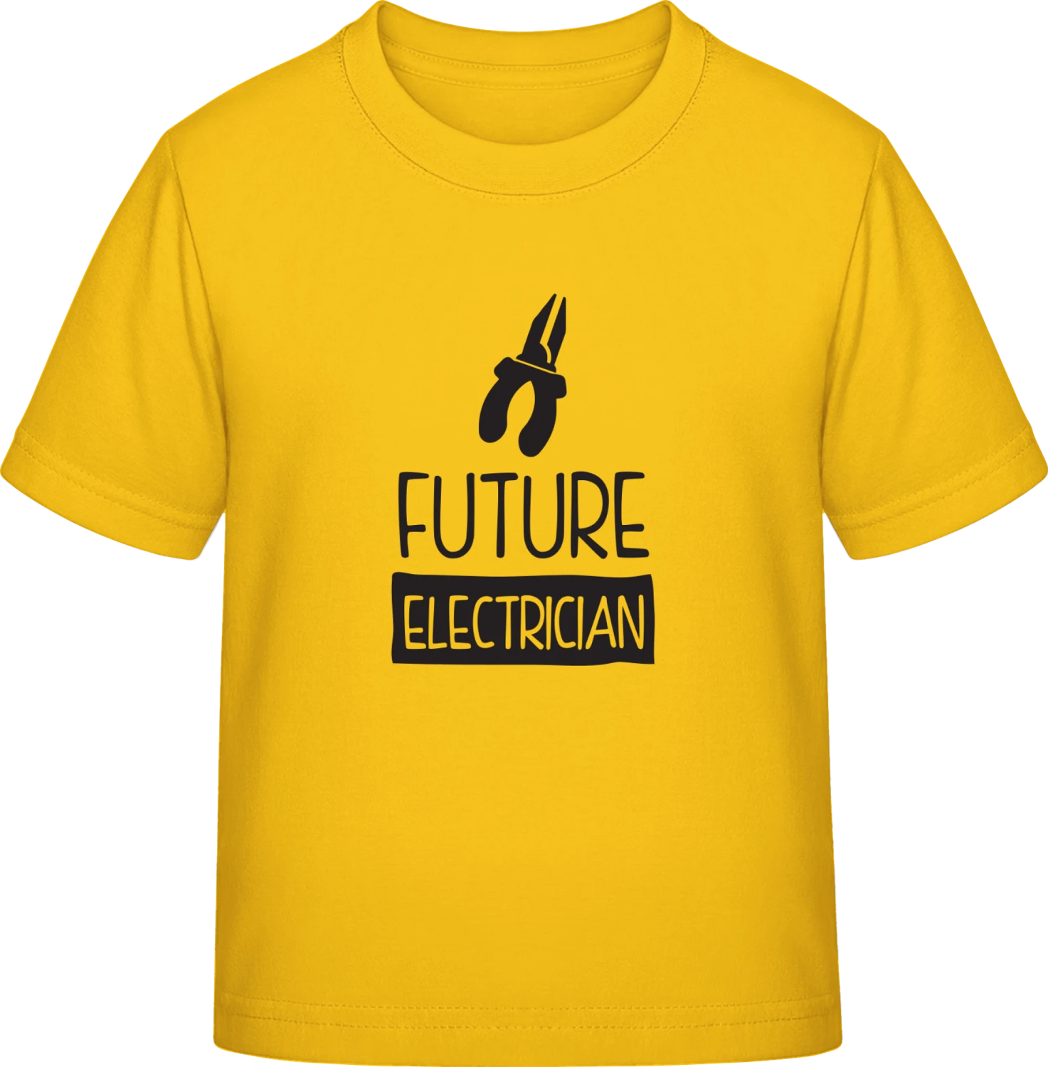 Future Electrician Design - Gold Exact 190 Kids - Front