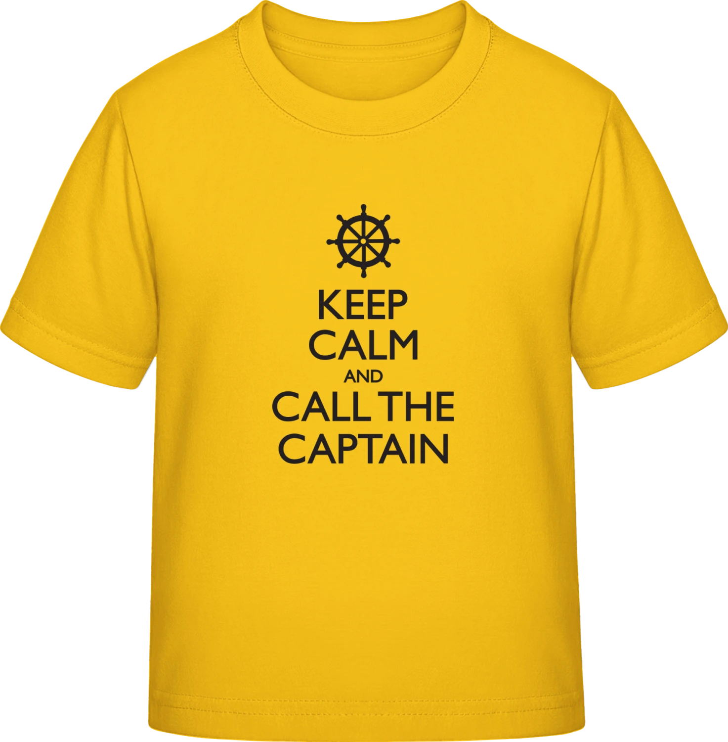 Keep Calm And Call The Captain - Gold Exact 190 Kids - Front