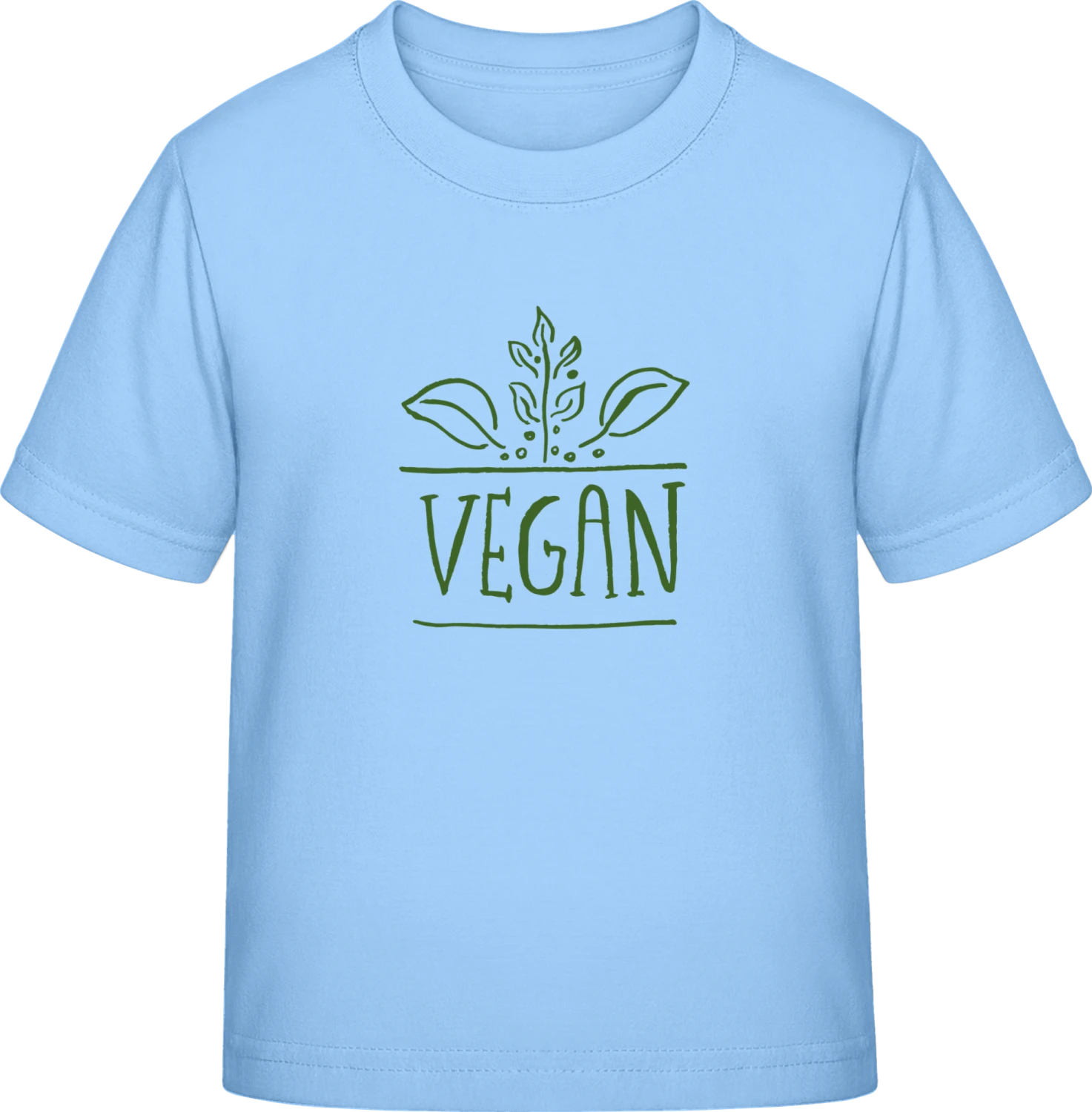 Vegan Illustration - Sky Blue Exact 190 Kids - Front