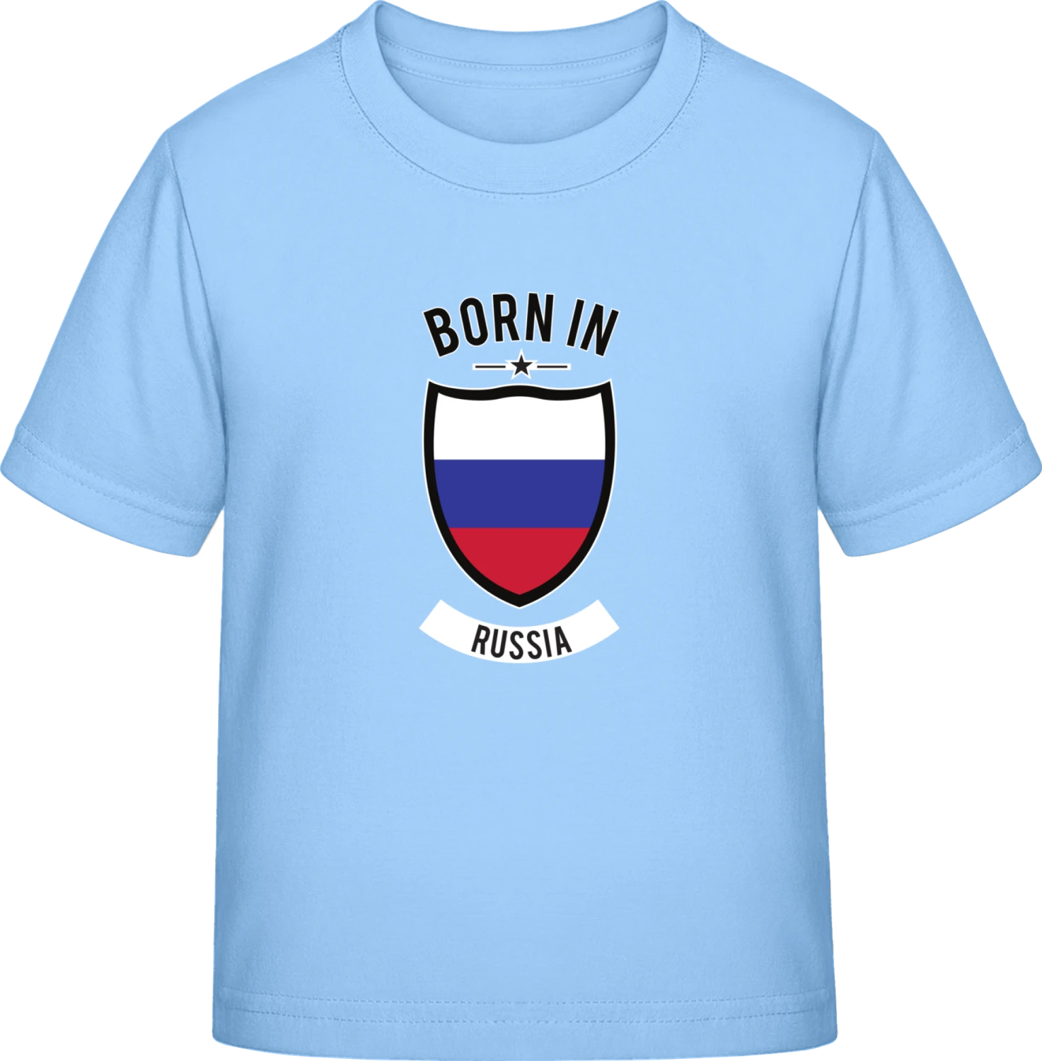 Born in Russia - Sky Blue Exact 190 Kids - Front