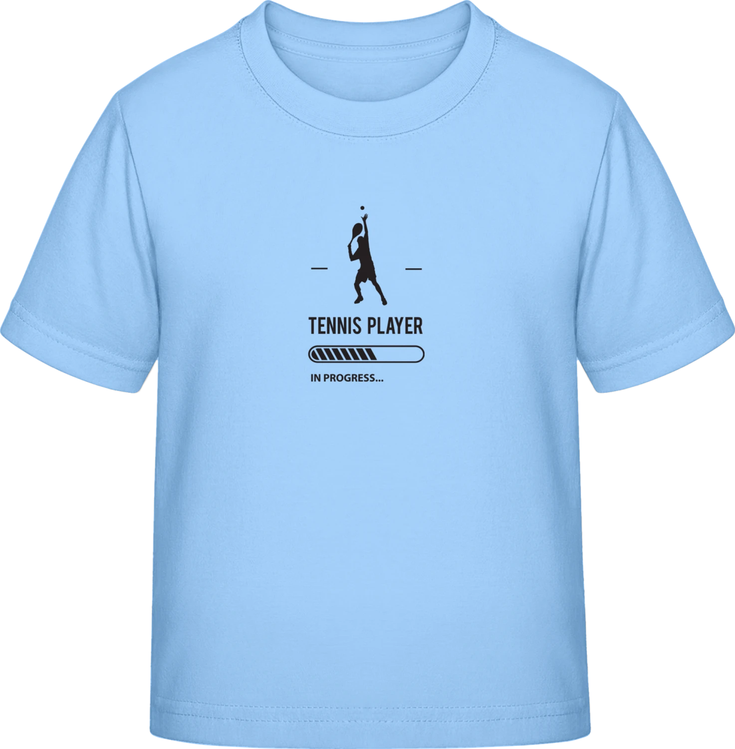 Tennis Player in Progress - Sky Blue Exact 190 Kids - Front