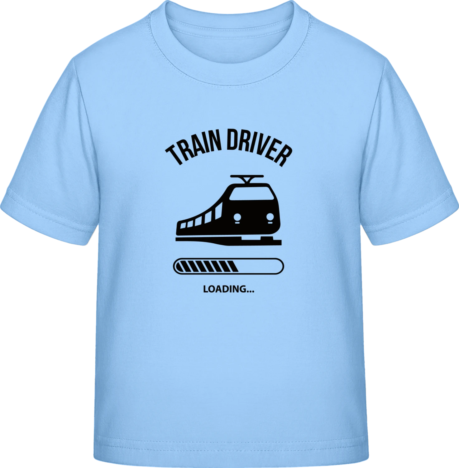 Train Driver Loading - Sky Blue Exact 190 Kids - Front