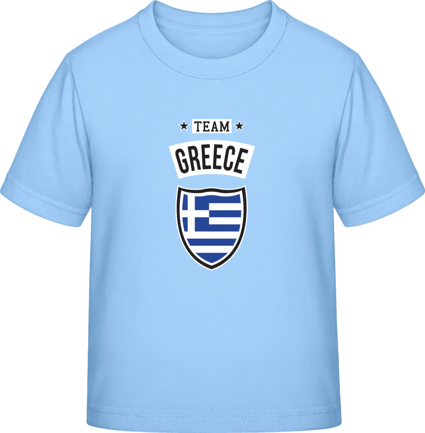 Team Greece - Sky Blue Exact 190 Kids - Front