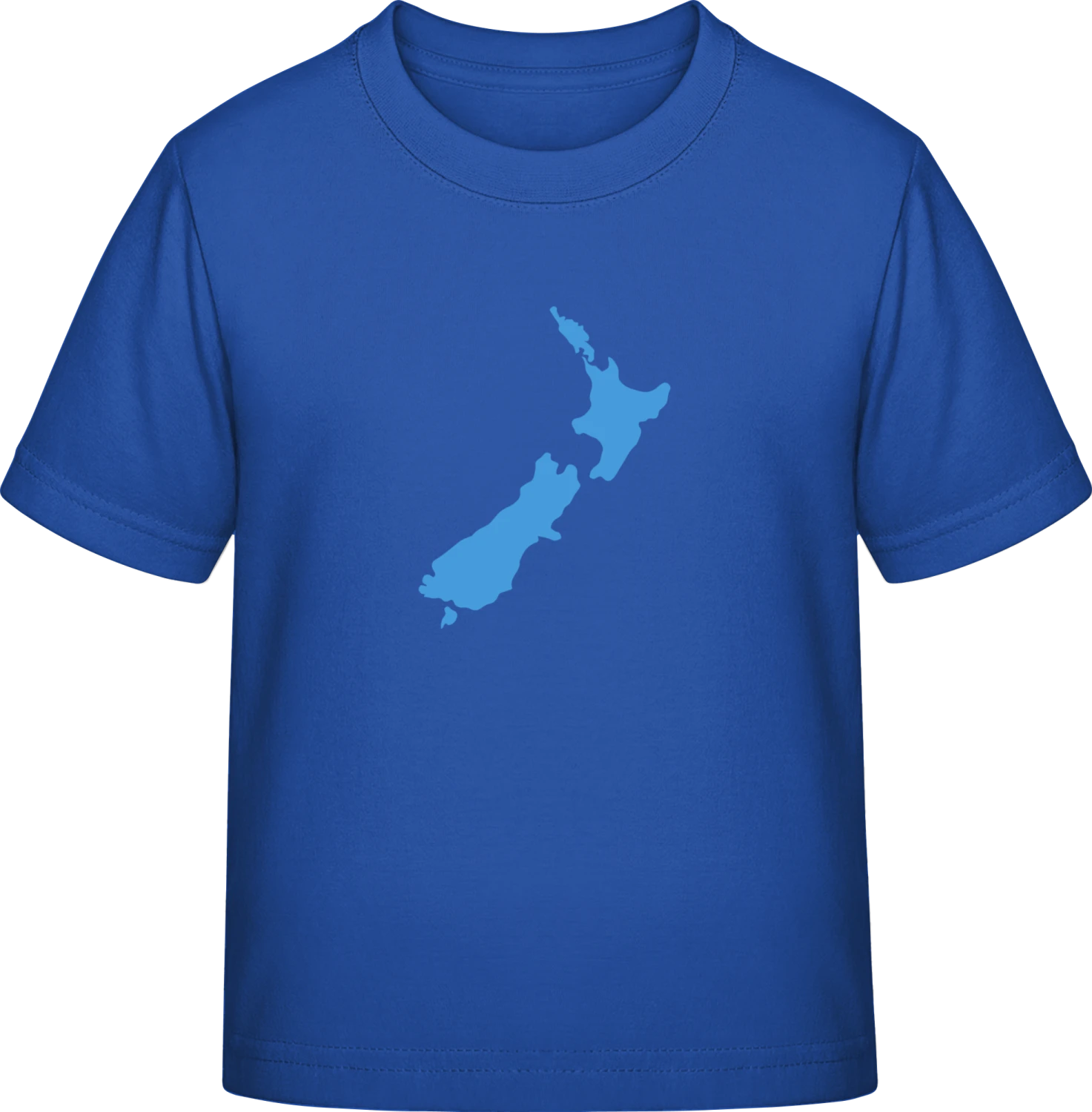 New Zealand Country Map - Royal Blue Exact 190 Kids - Front