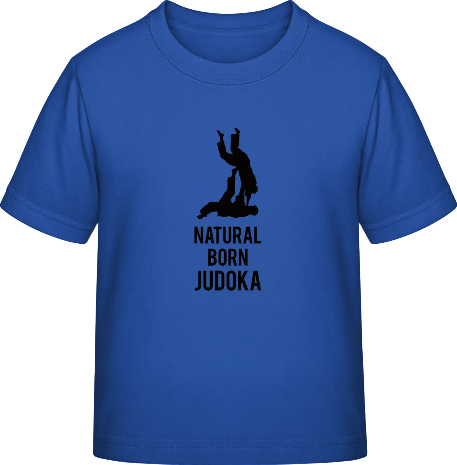 Natural Born Judoka - Royal Blue Exact 190 Kids - Front