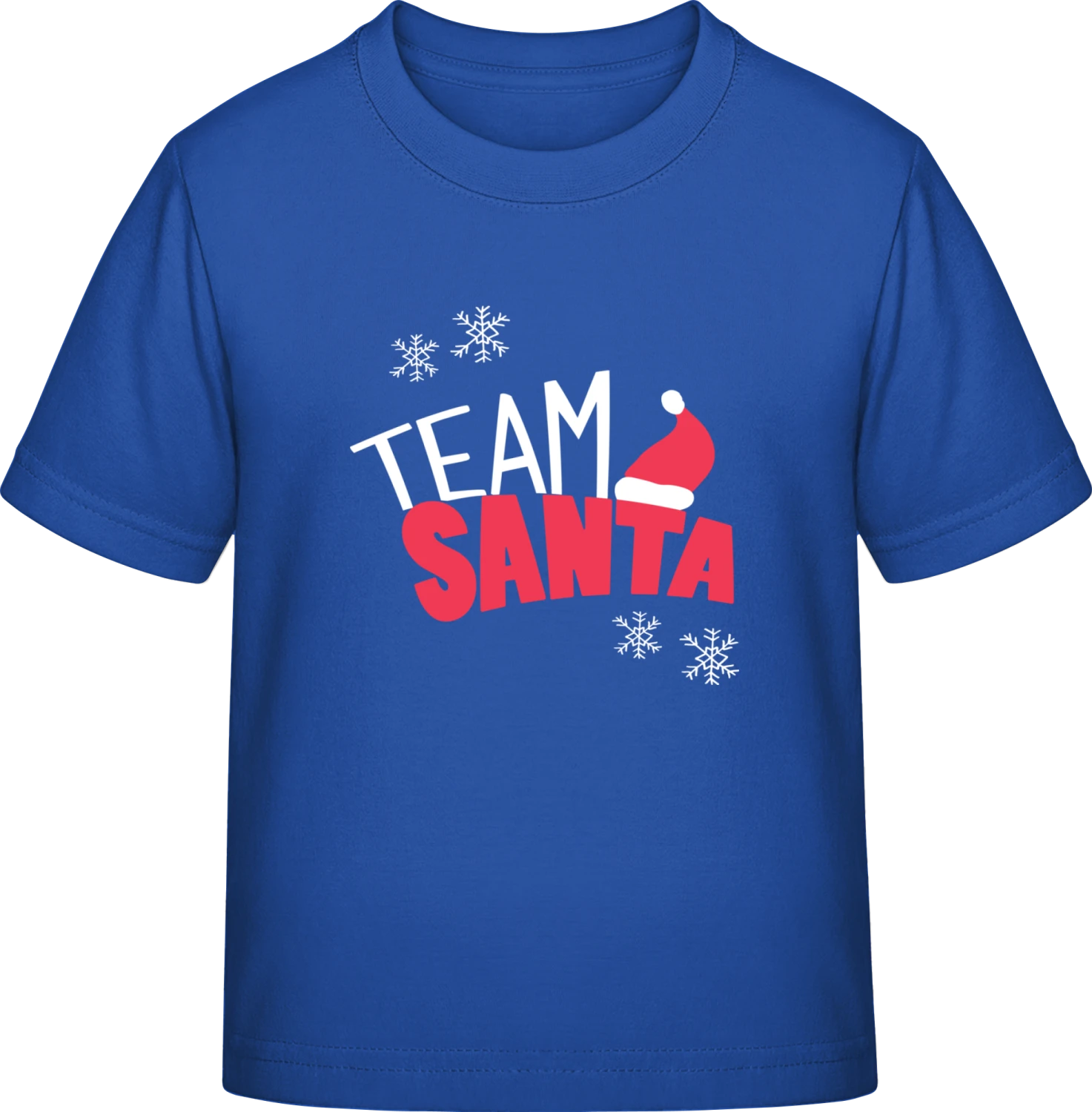 Team Santa Logo - Royal Blue Exact 190 Kids - Front