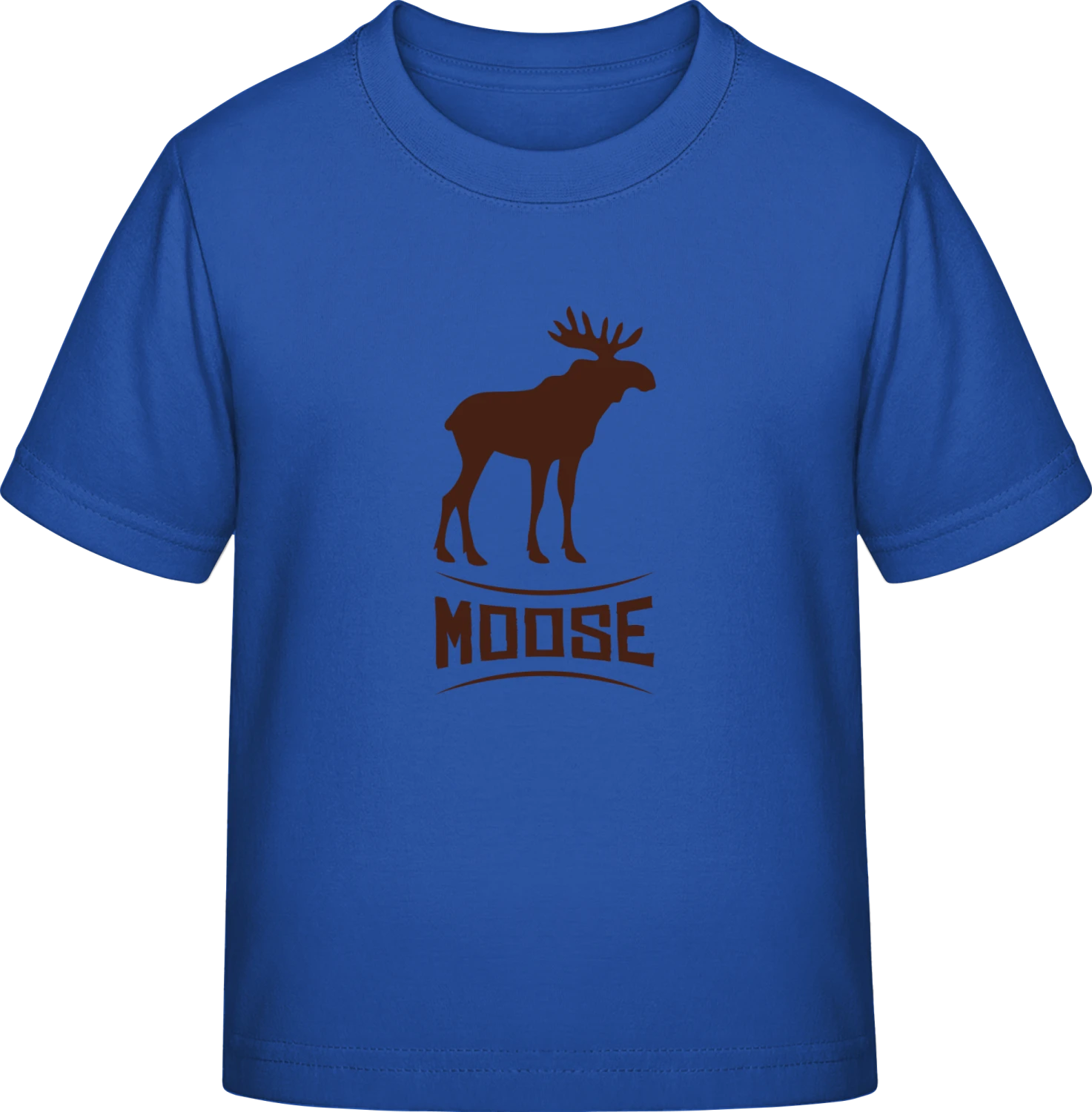 Moose Logo - Royal Blue Exact 190 Kids - Front