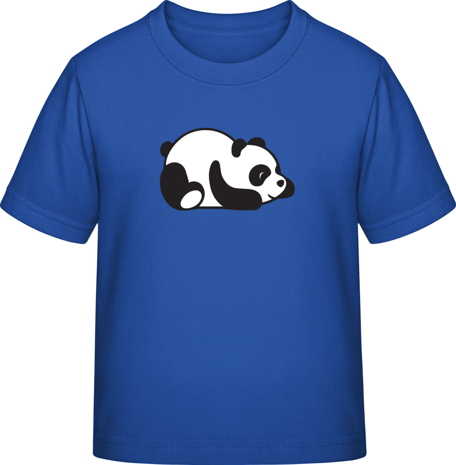 Cute Sleeping Panda - Royal Blue Exact 190 Kids - Front