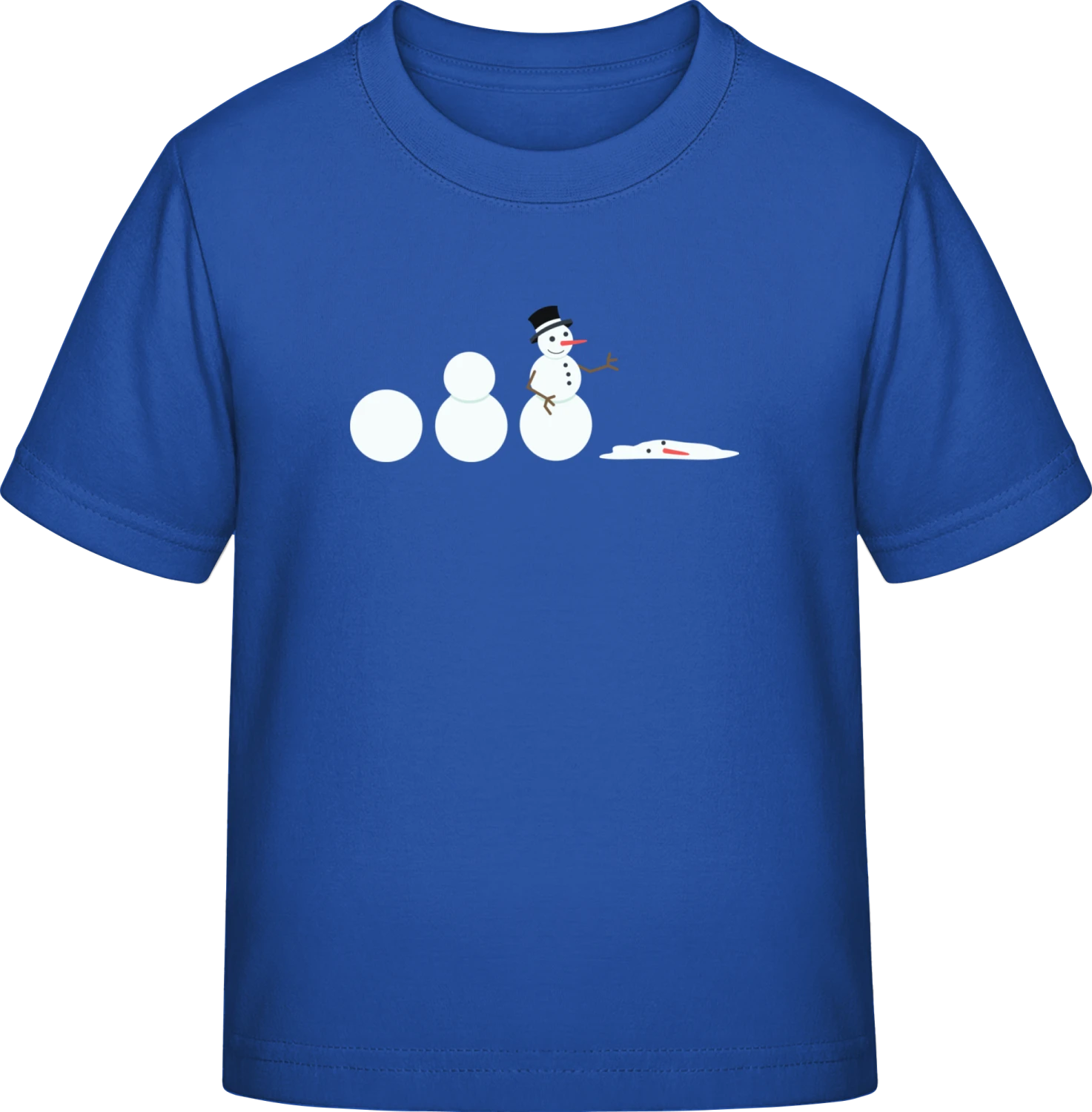 Snowman Evolution - Royal Blue Exact 190 Kids - Front