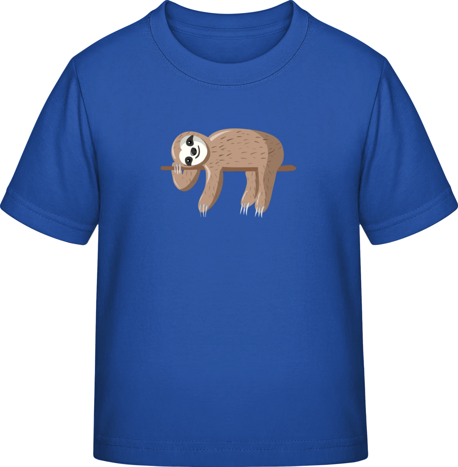 Lying Sloth - Royal Blue Exact 190 Kids - Front