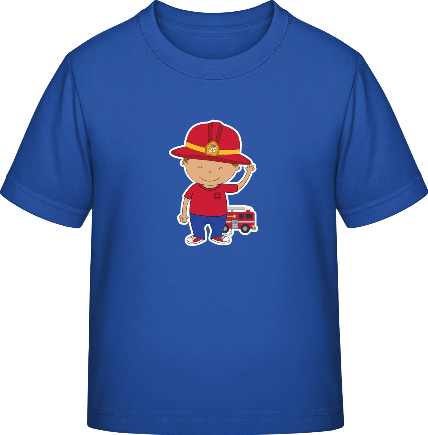 Little Firefighter - Royal Blue Exact 190 Kids - Front