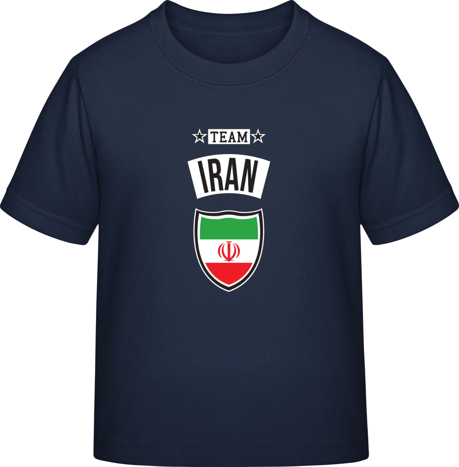 Team Iran - Navy Exact 190 Kids - Front