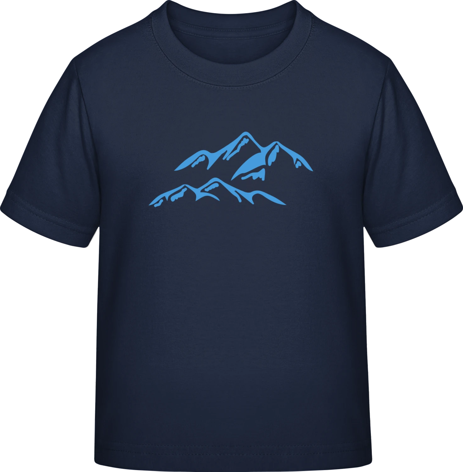 Mountain Silhouette - Navy Exact 190 Kids - Front