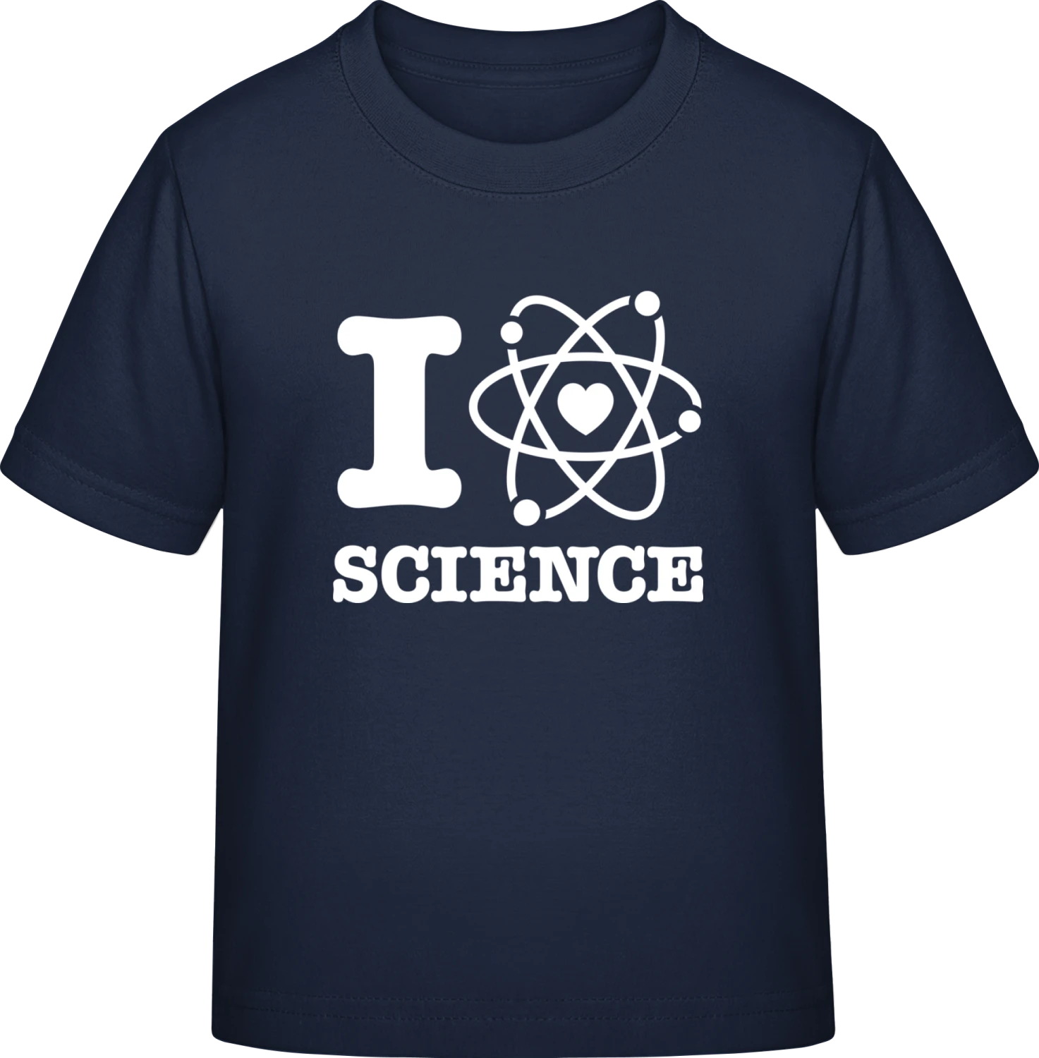 I Love Science - Navy Exact 190 Kids - Front