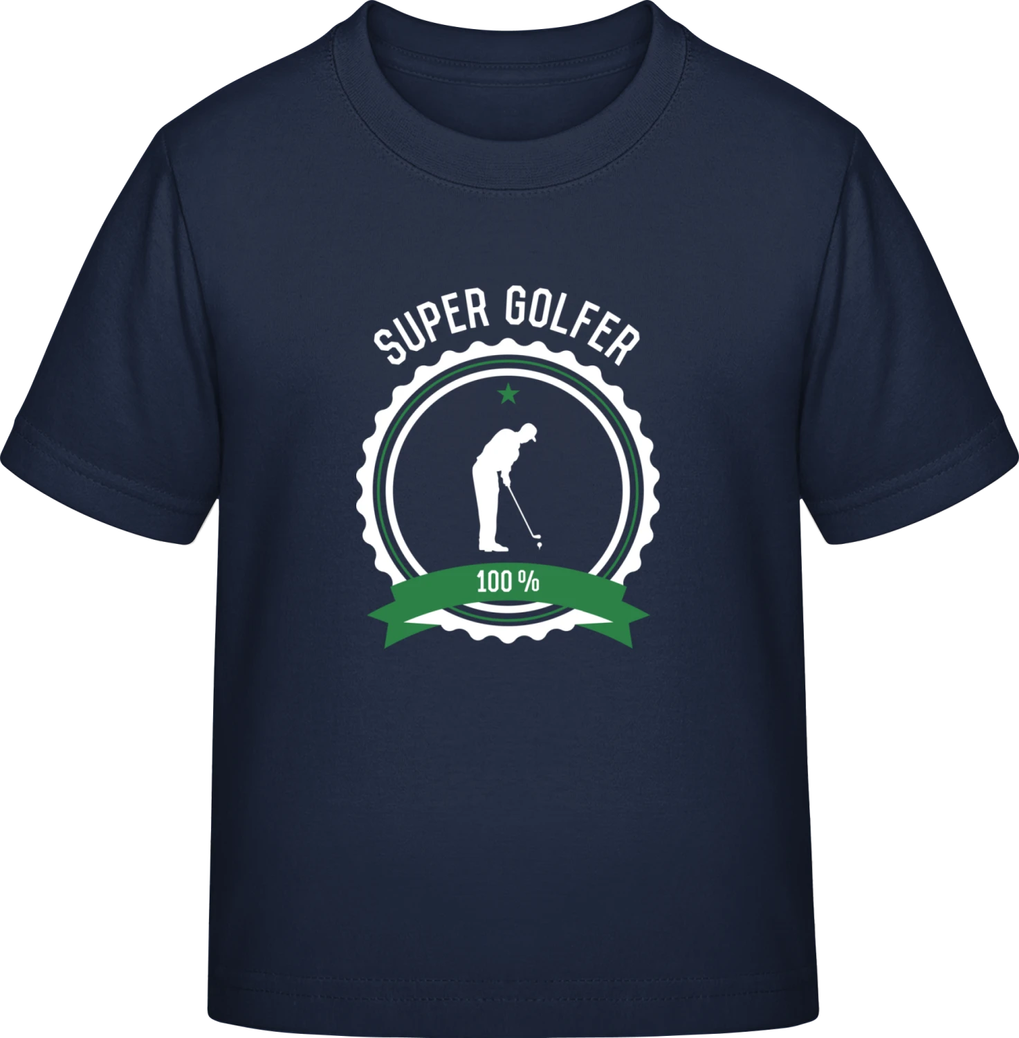 Super Golfer - Navy Exact 190 Kids - Front