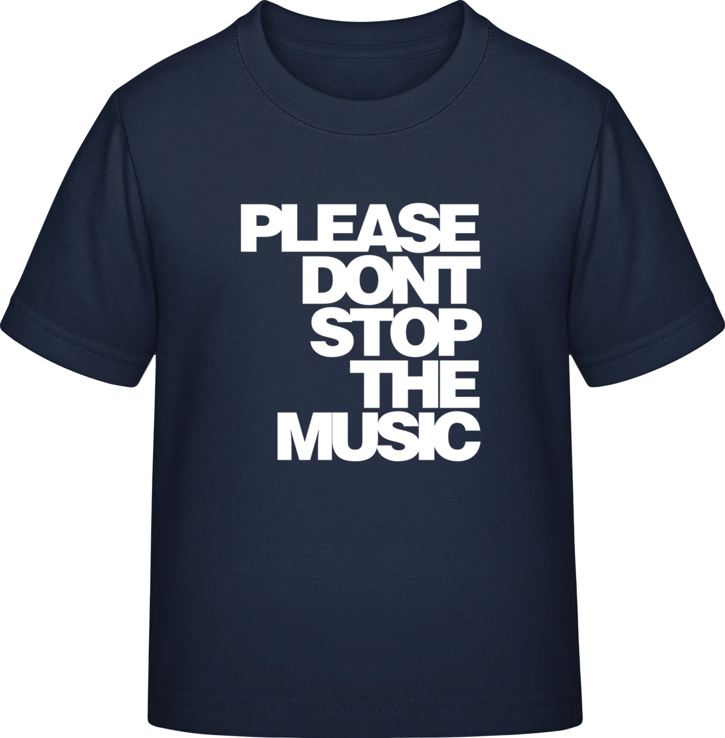 Don't Stop The Music - Navy Exact 190 Kids - Front