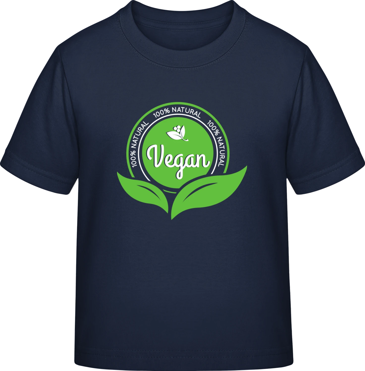 Vegan 100 Percent Natural - Navy Exact 190 Kids - Front